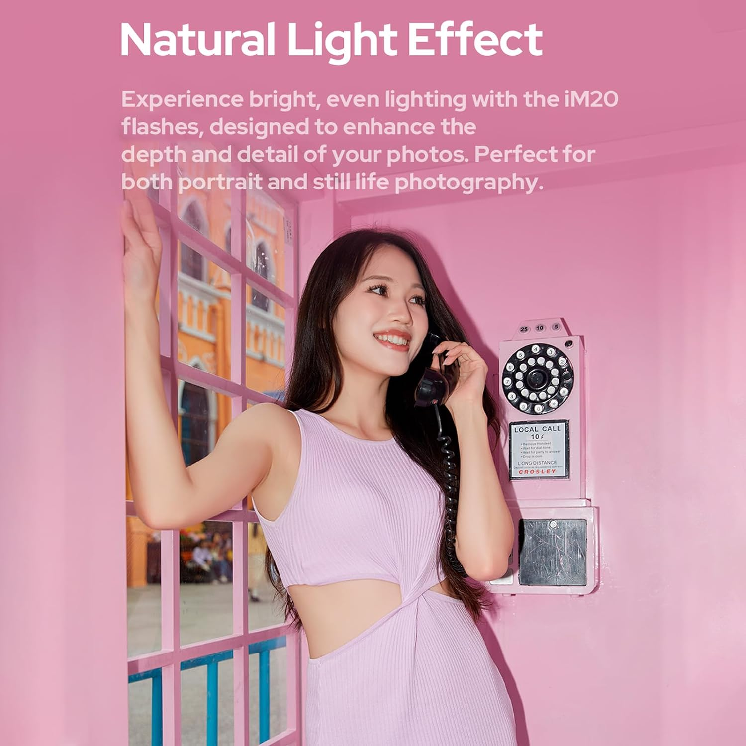 Godox Im20 Mini Camera Flash 5 Power Levels 3S Recharge Time Camera Speedlite 440 Flashes with Full Power One-Contact Design Built-In Battery for Canon, Nikon and Sony Mirrorless Cameras