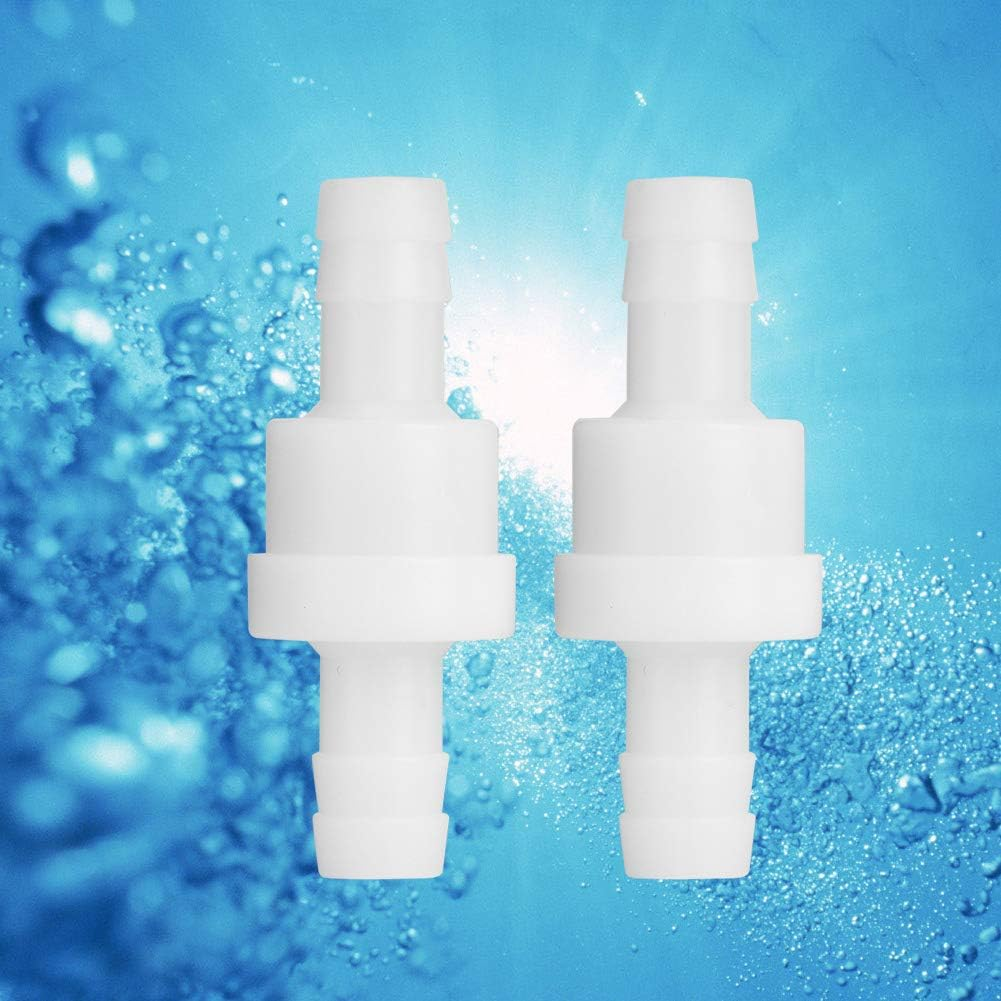 2Pcs 10Mm Plastic Check Valve One-Way Valves Non-Return Replacement Part Accessories Kit Used for Liquid Water Gas image number 2