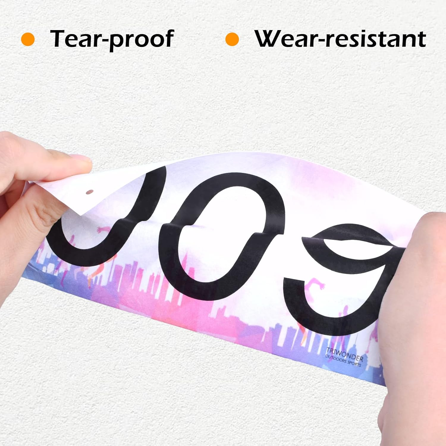 TRIWONDER Tyvek Race Bibs Running Numbers with Safety Pins, Large Numbers 1-500 for Marathon Runners Events Sports Games - 03 Colorful [17 X 10Cm] 1-200 image number 6