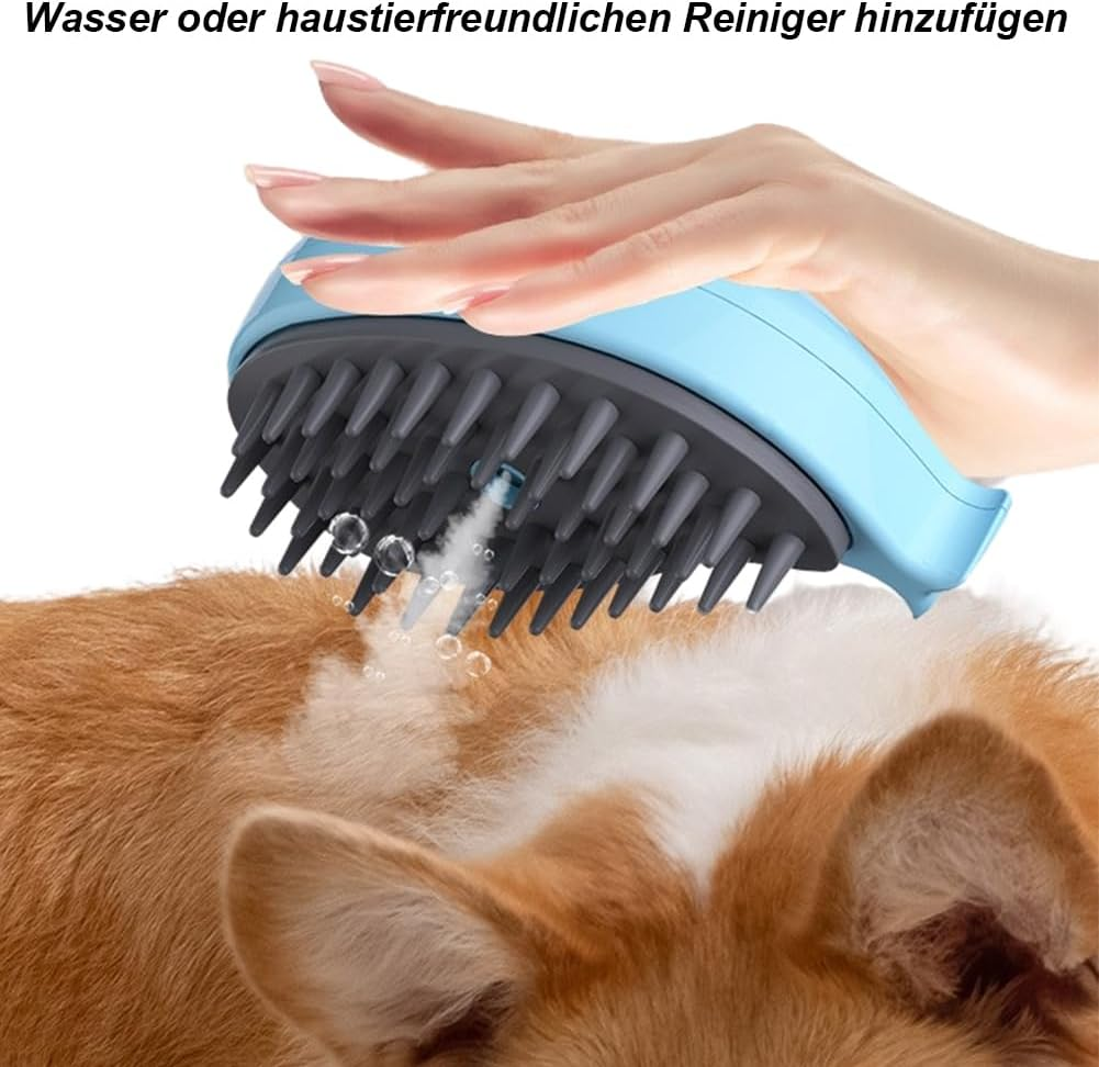 Cat Brush with Steam Cat Brush - 3-In-1 Steam Brush Cat with Spray Cat Brush with Water, Cat Massage Brush, Grooming Eliminate Flying Hair for Cats and Dogs, with USB Charging Cable image number 1