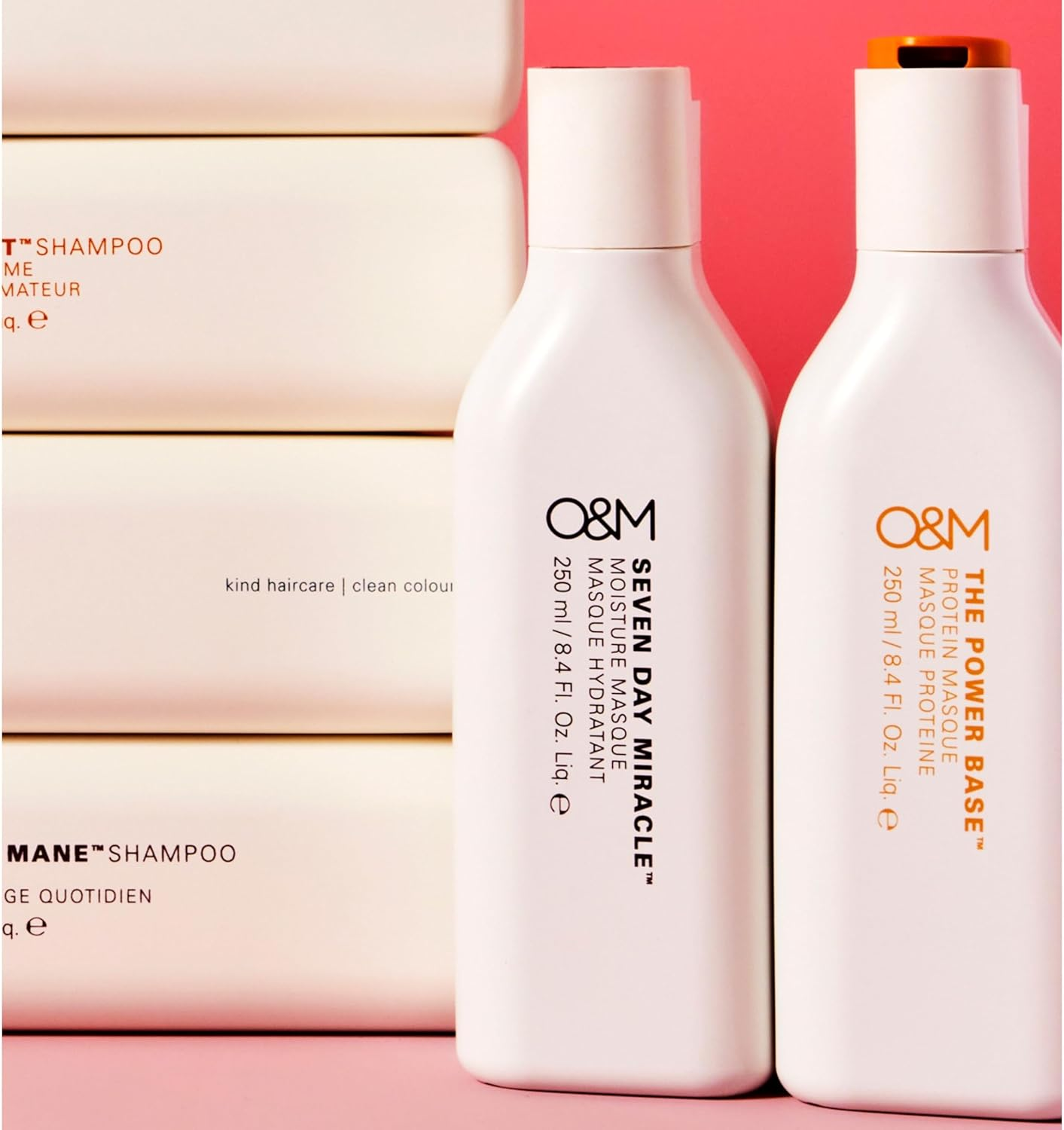 O&M Power Base Protein Rich Masque with Moisture - 250Ml - Colour Safe, Clean from Sulfates, Parabens, Silicones, MIT, Phthalates, Triclosan, Propylene Glycol & Gluten, PETA Certified & Vegan, Australian Made, PCR Packaging image number 4