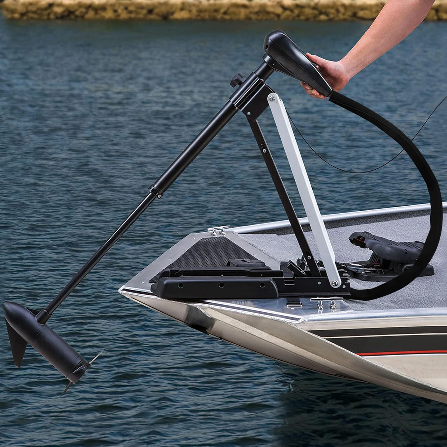 Trolling Motor Cable Sleeve, 60" L Black Neoprene Trolling Motor Sleeve Wire Cover Cable Wrap Organizer image number 6