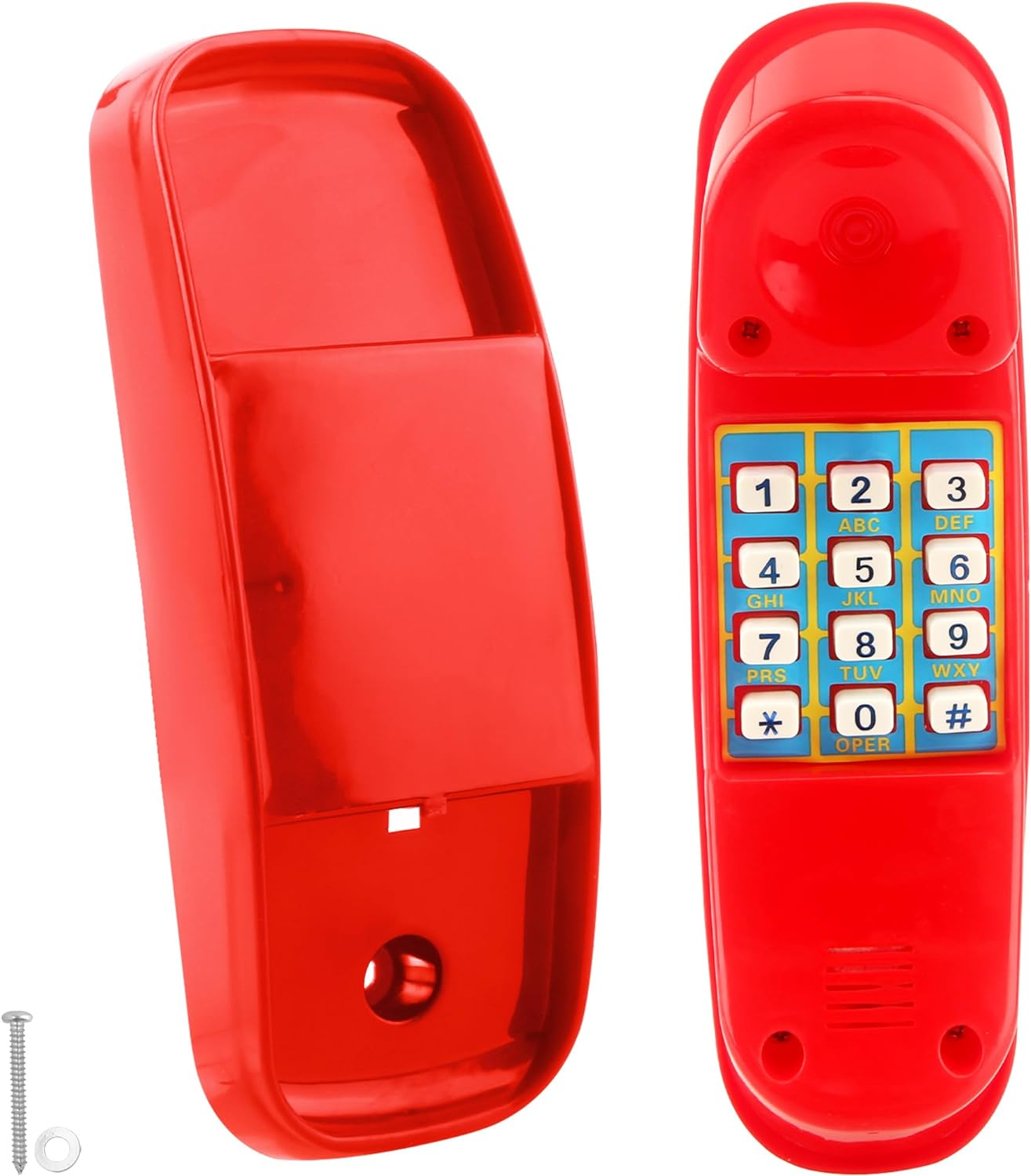 Swingset Phone Toys Playground Treehouse Phone Pretend Telephone Toy with Numeric Key for Kids Outdoor Playground Treehouse Jungle Gym Accessories (Yellow)