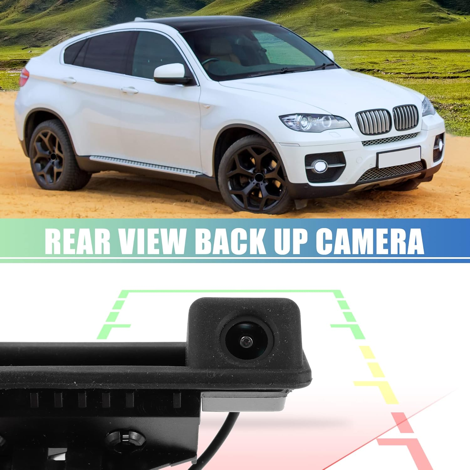 X AUTOHAUX 1 Set Rear View Back up Camera Rear Park Assist Reverse Camera for BMW 3Er F30 5Er F10 F11 F25 for BMW 320Li/530I/328I/535Li/520Li Plastic