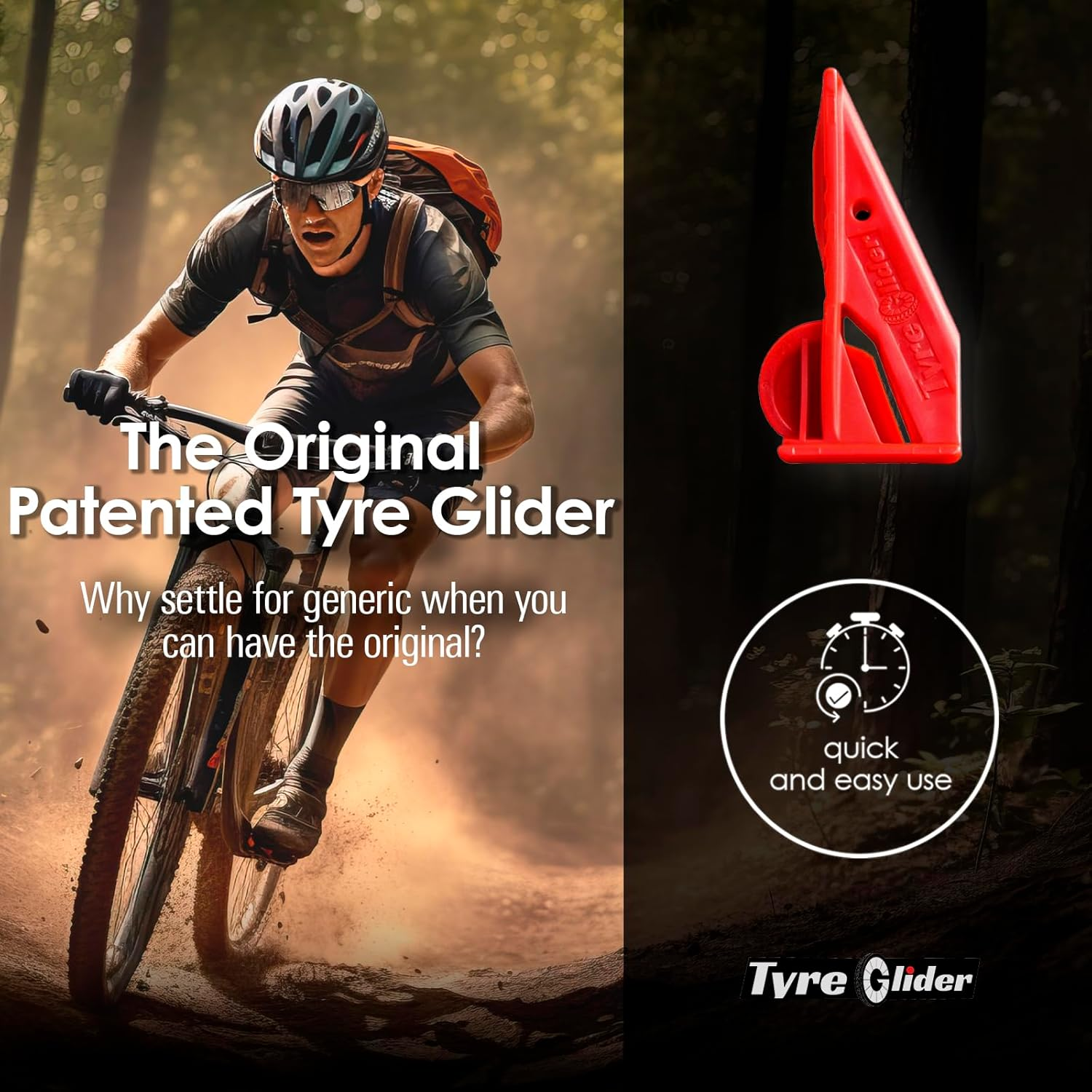 Tyre Glider | the Next Gen Tire Lever | Bike Tire Levers | Tyre Tool for Bicycles | for All Tire Widths Including Mountain, Road & Gravel Bikes image number 1