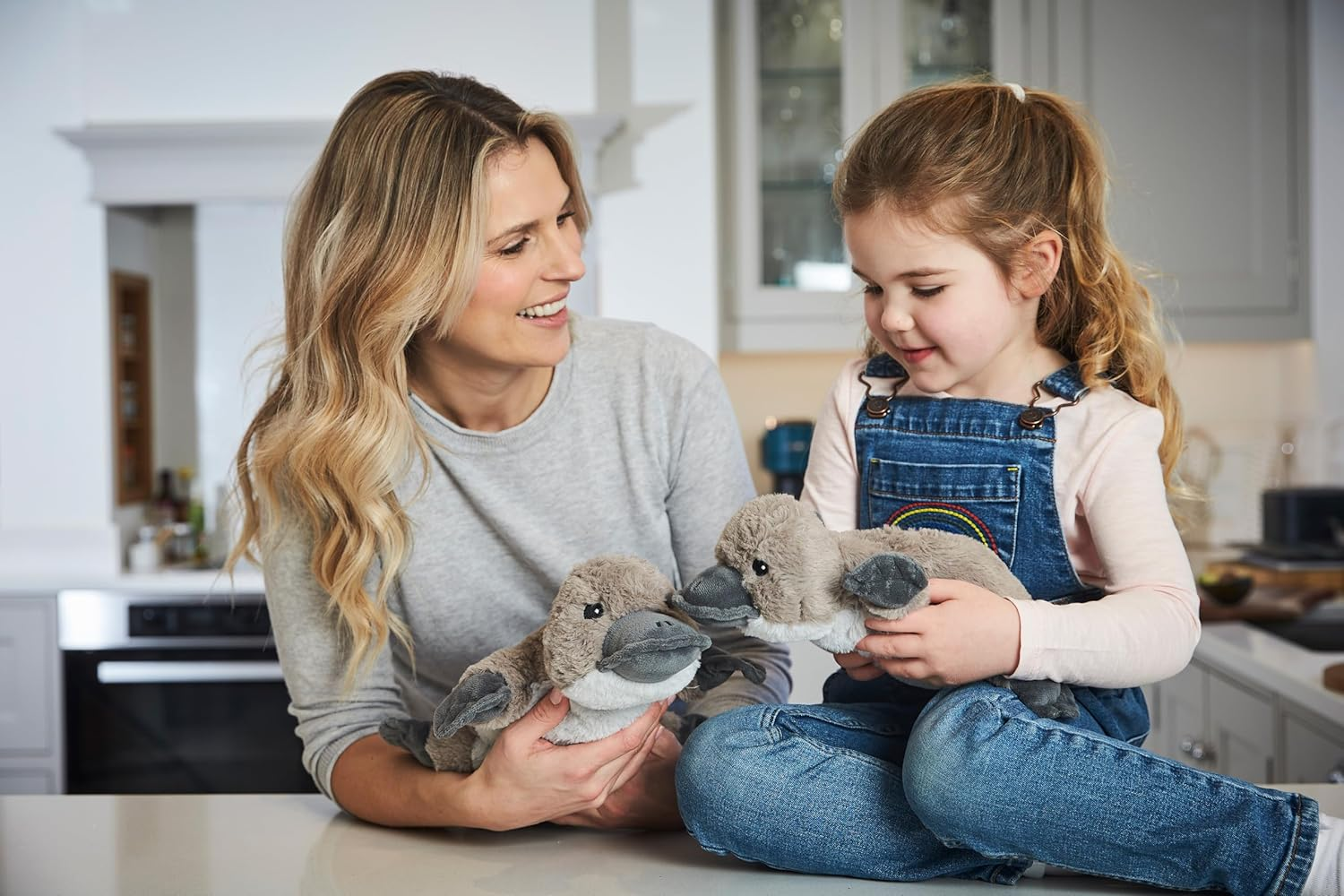 Warmies Plush Platypus Scented with French Lavender, Weighted Soft Heat Pad Suitable for All Ages, Chill in a Freezer for Cooling Relief, Weighted Soft Heat Pad