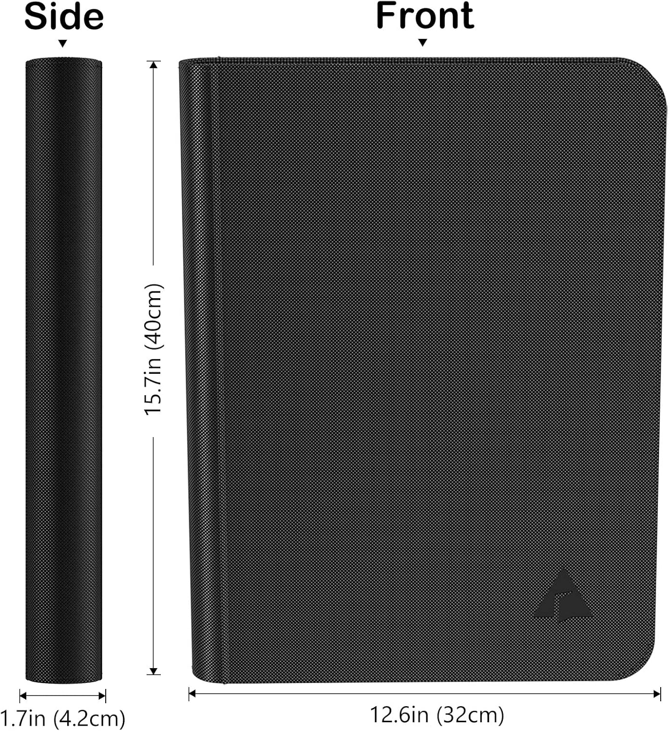 Rayvol Toploader Binder, Holds 252 Toploaders 9-Pocket Top Loader Card Storage Case, Ringless Double-Sided Pockets for Cards in 3 X 4'' Toploaders - Black image number 6