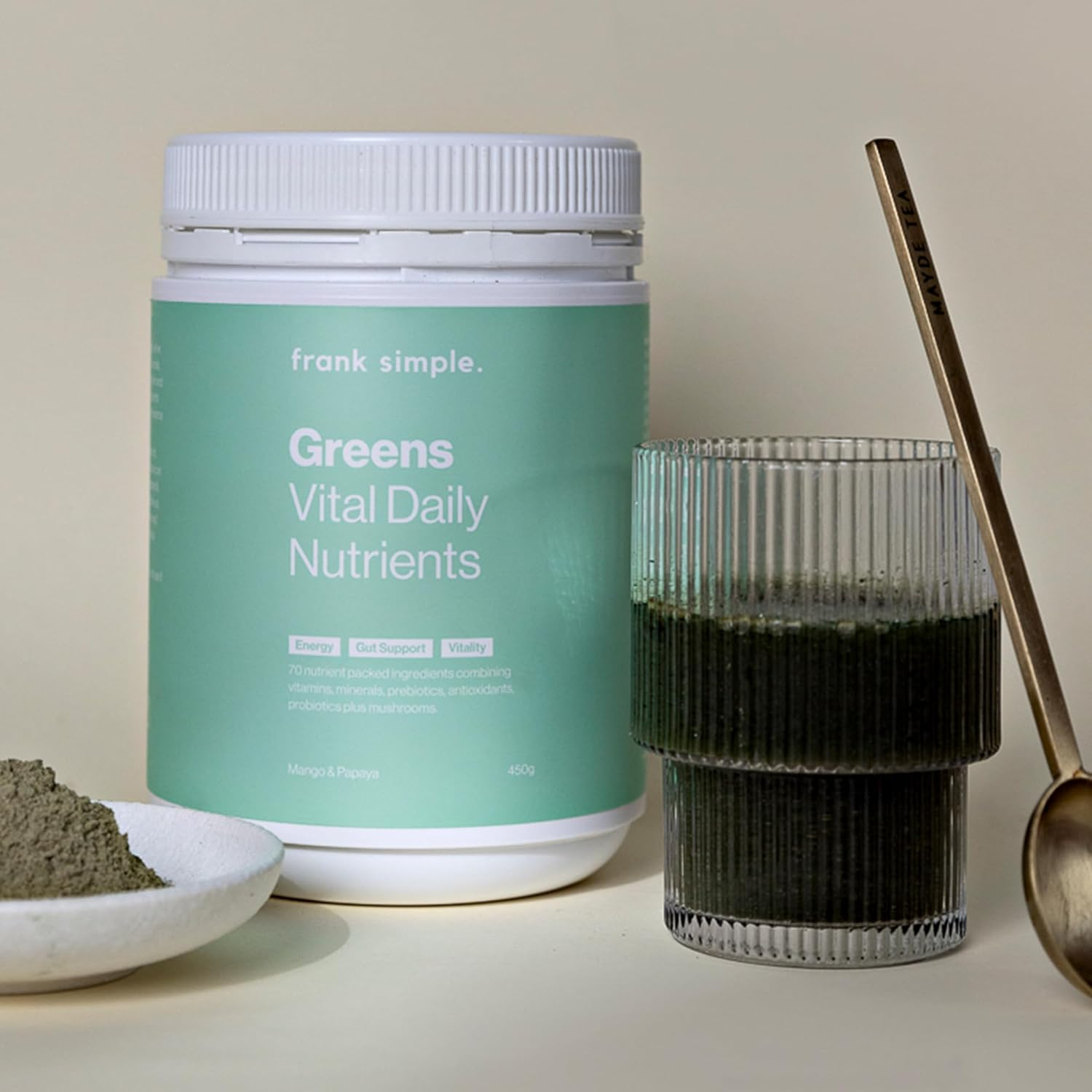 Frank Simple Greens Vital Daily Nutrients Tub 210 G image number 3