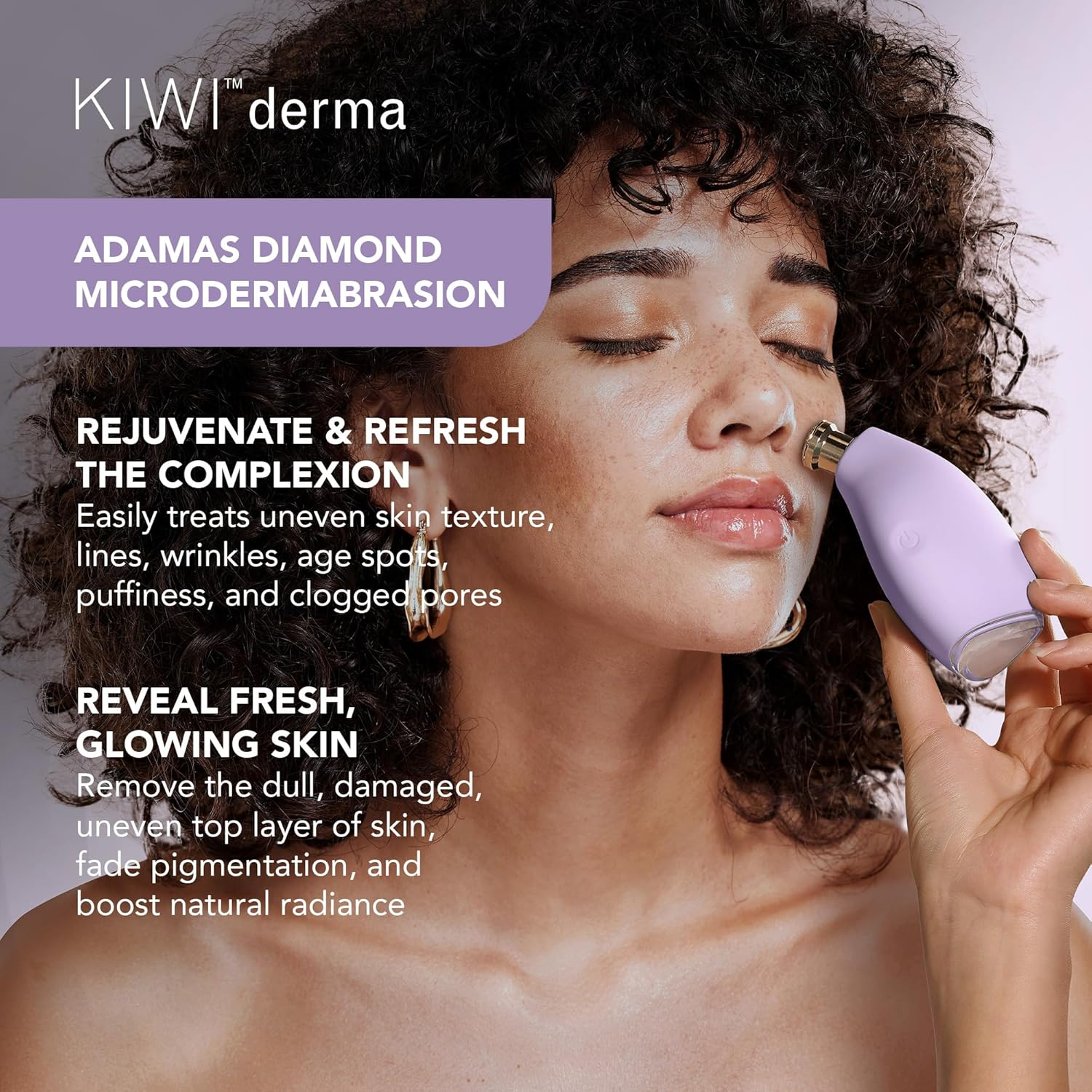 FOREO Smooth & Resurface KIWI Derma Microdermabrasion Machine - Black Head Remover for Face + KIWI Active Pore & Blackhead Mask, 100G - Blackhead Extractor - No Pore Strips Suction Blackhead Remover image number 2