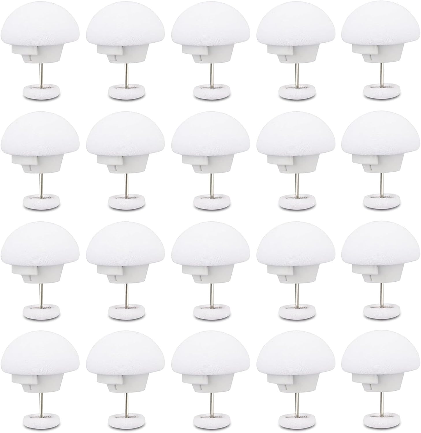 20Pcs Mushroom Duvet Clips - Non-Slip Doona Cover Clips to Keep Bedding in Place, Thick Blanket Holder Pins with Easy Clip Fasteners, for Thin Thick Quilts Blanket Sheet Bed Skirt Cushion Curtain image number 2