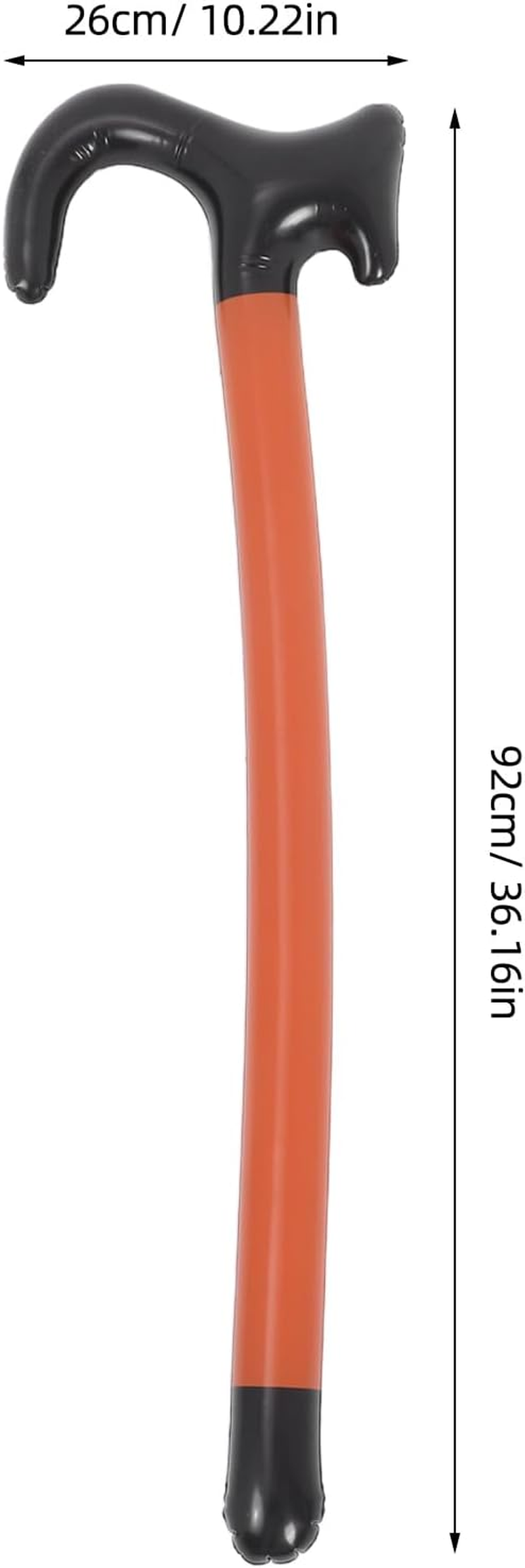 PVC Inflatable Crutch Toy for Stage and Cosplay Creative Walking Stick Design Balloons for Christmas Parties and Holidays Unique Inflatable Balloon Prop for Fun