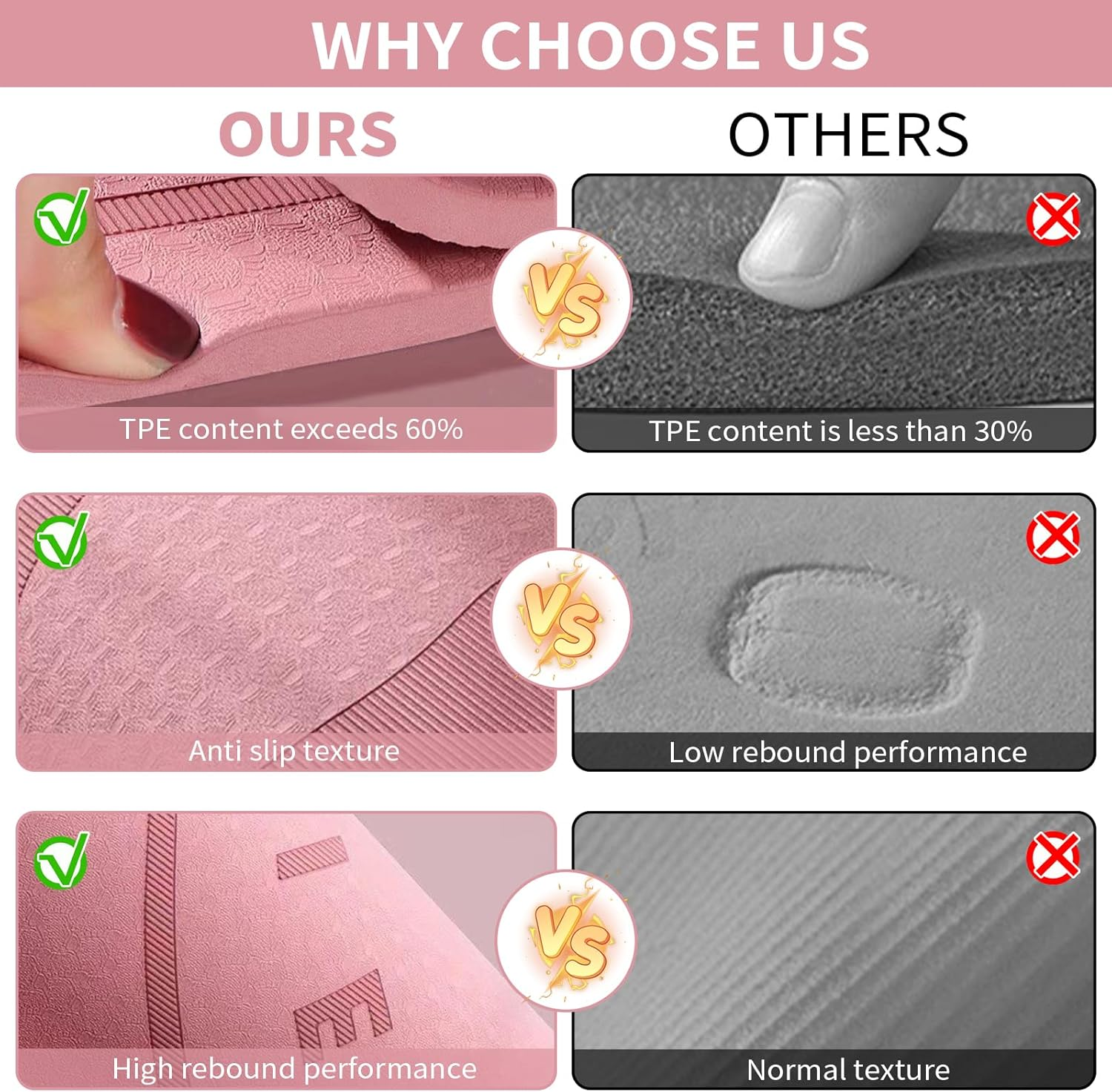 Jump Rope Mat, Shock Absorption Skipping Mat, Non-Slip Exercise Mat for Indoor Outdoor, Larger Fitness Pad, Professional Yoga Mat, Shock Absorption Rug for Sport, Durable Workout Jump Rope Pad image number 6