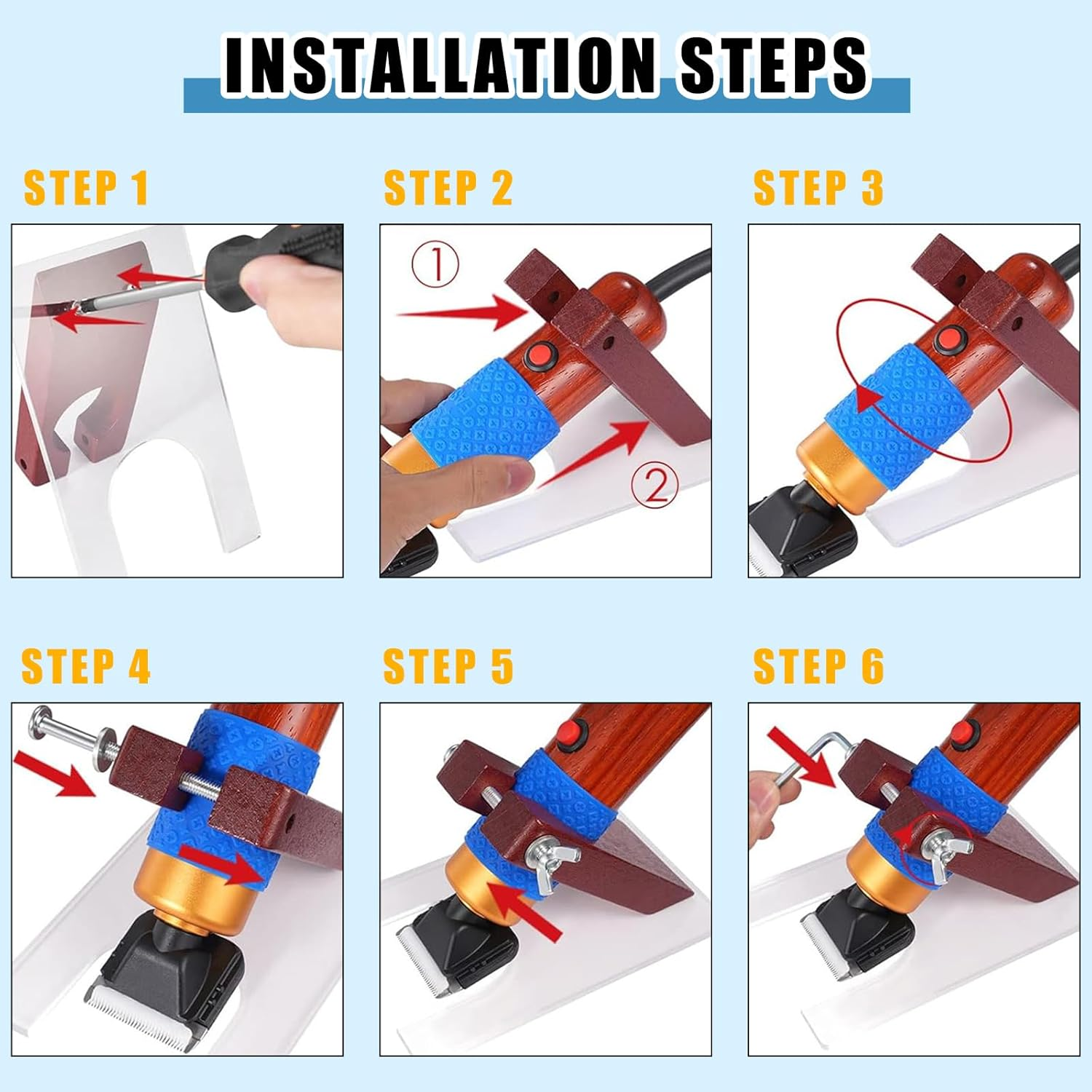 Zowwfast Rug Tufting Gun Kit with Carpet Trimmer Kit, Rug Gun with Digtial Speed Display,Tufting Machine with Tufting Cloth|Yarn |Kitroller|Brush|Scraper |Stamper Yellow image number 5