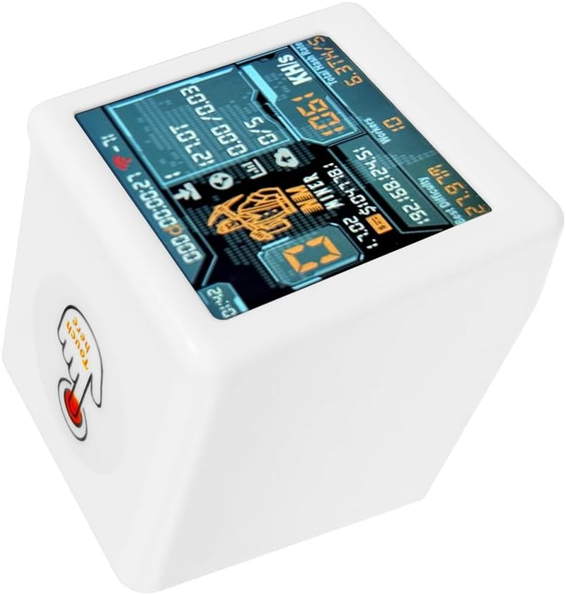 Kaifucy NM TV Nmminer Smart TV 1060KH/S Hashrate V2 ESP32 BTC SOLO Lottery Miner Smart Gift Home Desktop Clock White image number 1