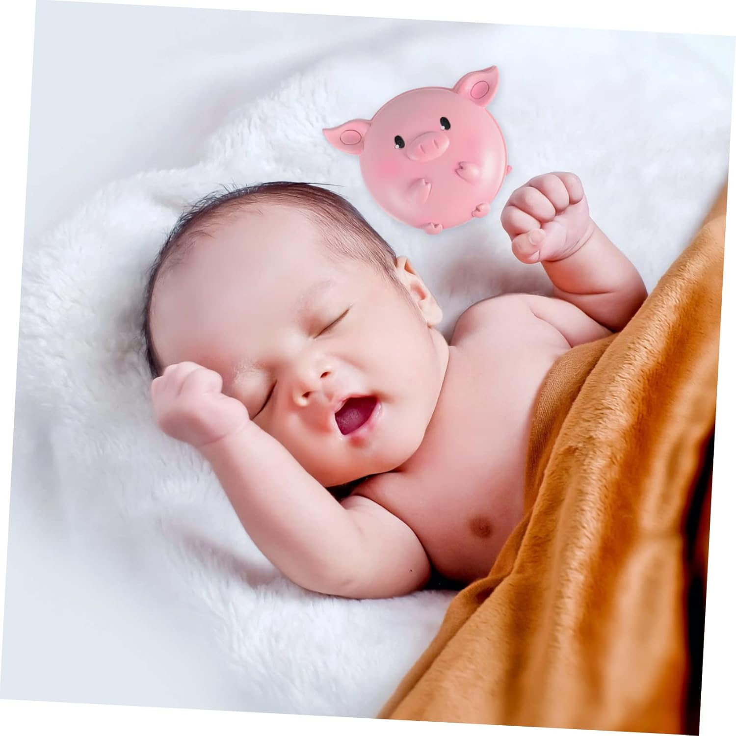 FRCOLOR Creative Baby Tooth Storage Box Deciduous Tooth Organizer for Children Cute Pig Design image number 6