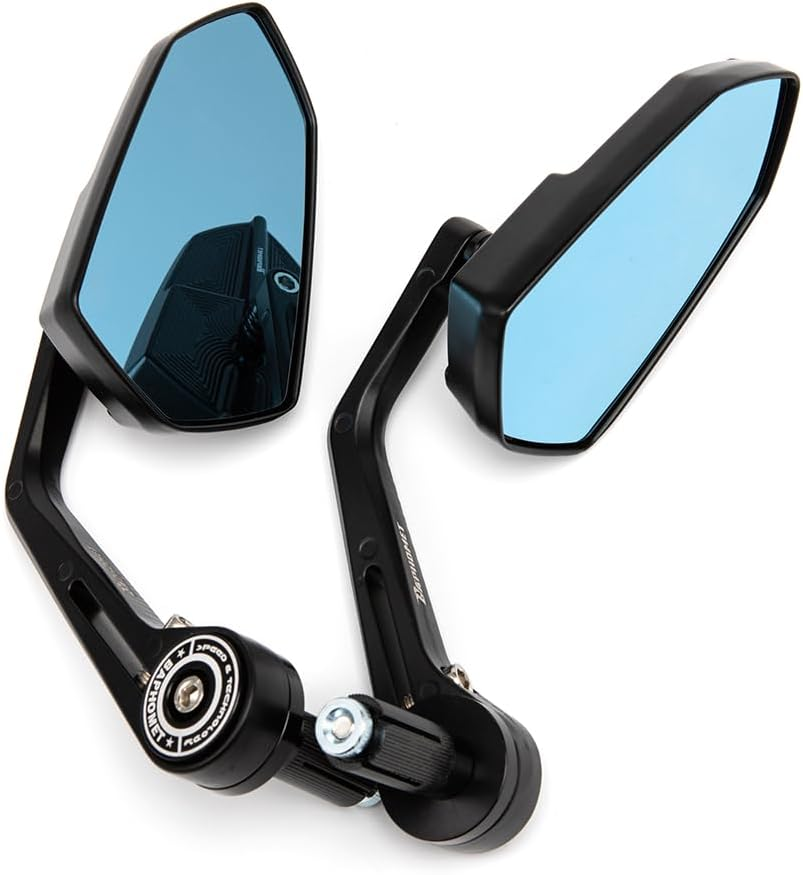 Motorcycle Mirror Motocross Part ATV Off-Road Motorbike Rearview Mirror Motorcycle Accessories Moto Mirrors (Blue)