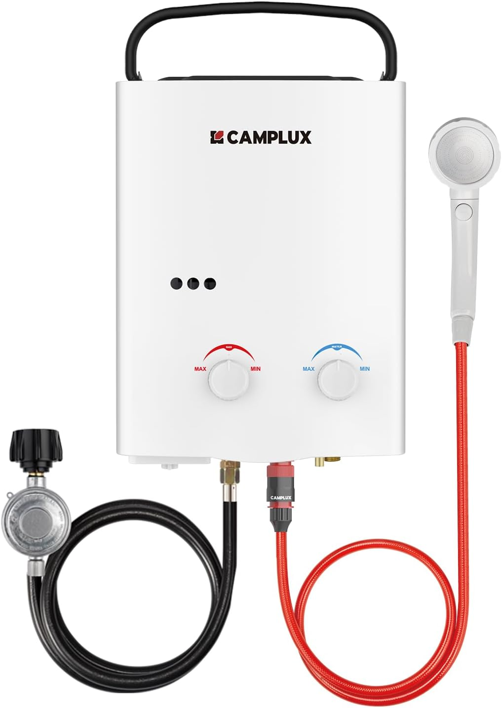 Camplux AY132 Gas Hot Water Heater Tankless, Portable LPG Camping Shower Instant, for RV, Outdoor Use, 5L image number 5