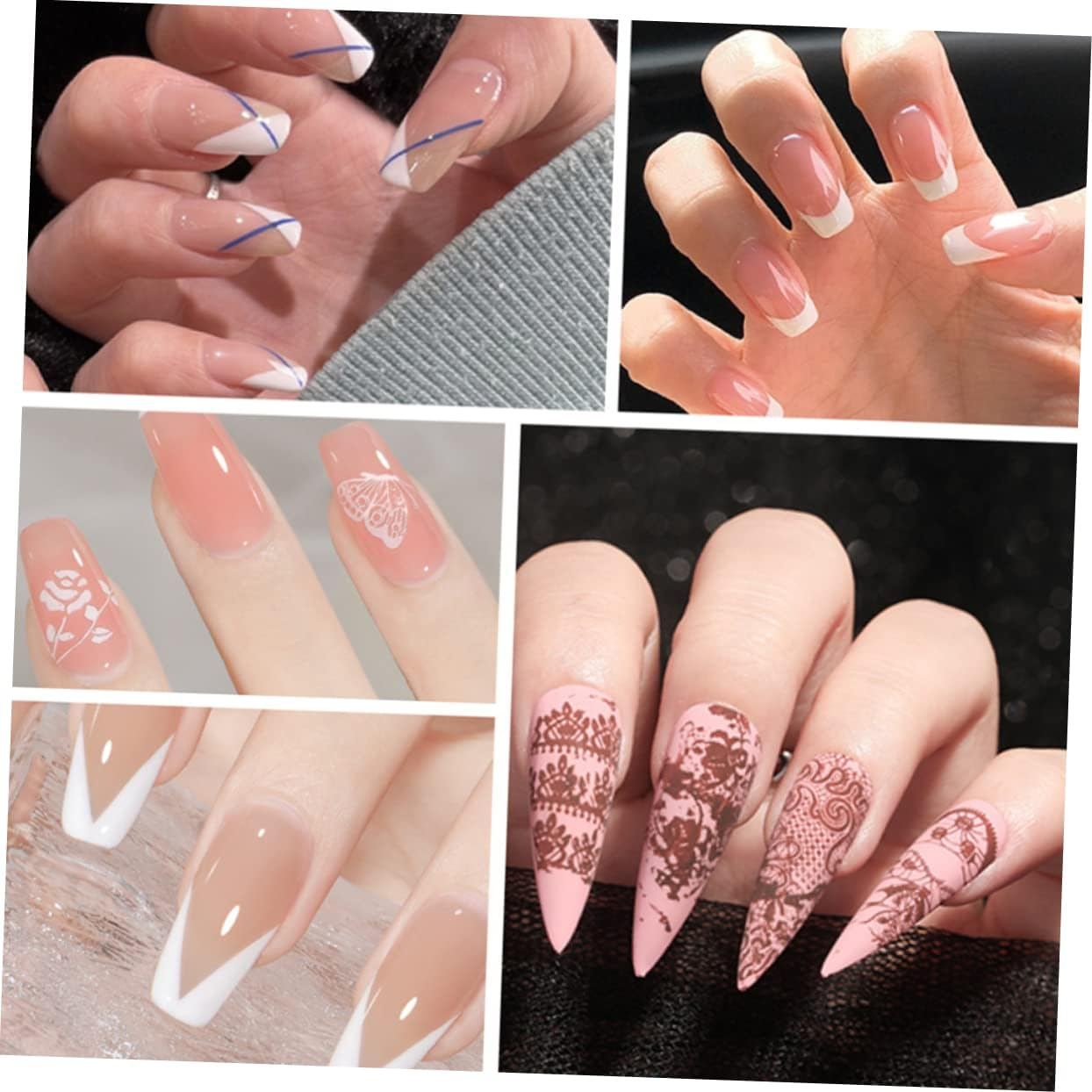 Healvian 5Sets Nail Art Stampers Manicure Stamper Tools Decorative Nail for Women image number 2