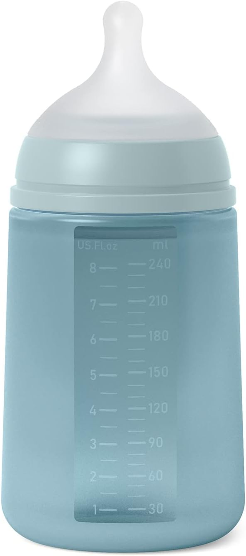 Suavinex All Silicone Bottle, Blue, 240 Ml Capacity image number 4