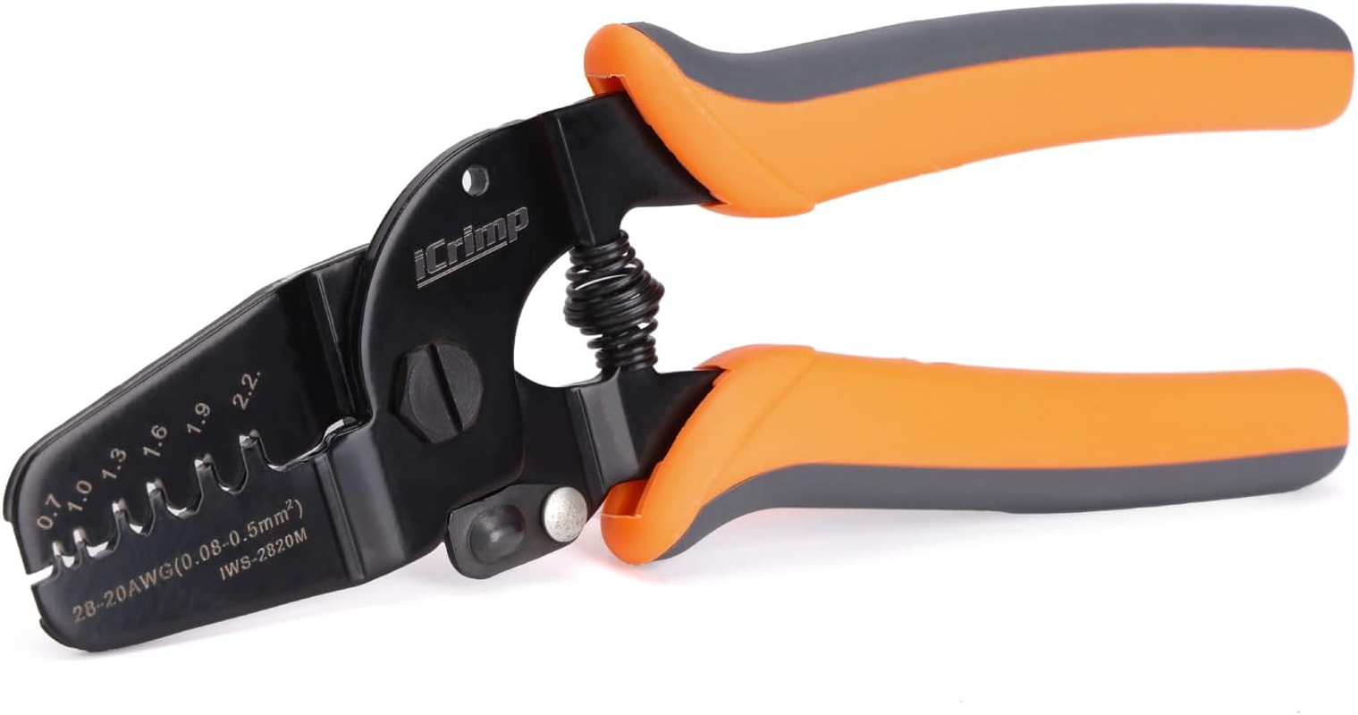 Icrimp IWS- 2820M Mini Micro Open Barrel Crimping Tools 0.08-0.5Mm&sup2; Works on JAM, Molex, Tyco, JST Terminals and Connectors image number 2