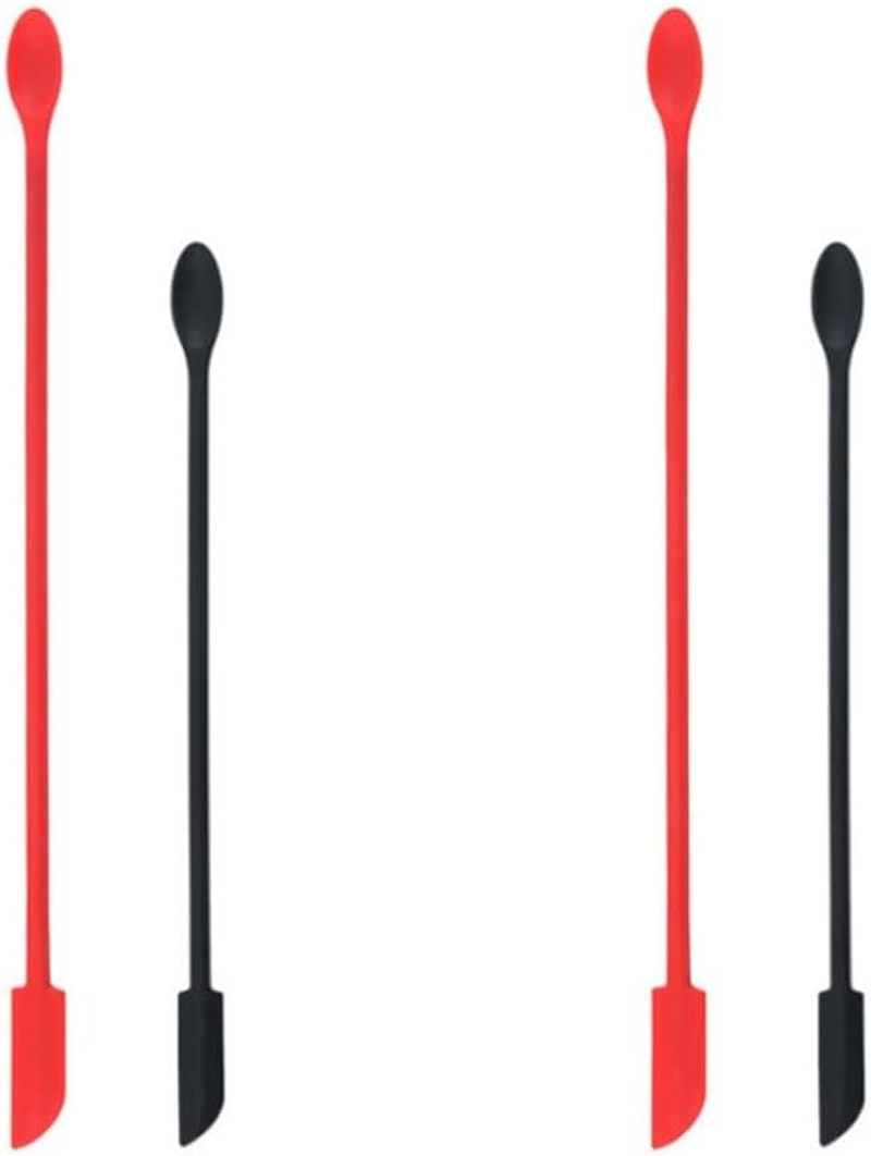 Alipis 4Pcs Double-Sided Silicone Spatula Kitchen Scraper Tool for Baking Jam Scraping Portable Spatula for Dessert and Butter Scraping for Kitchen Gadgets image number 1