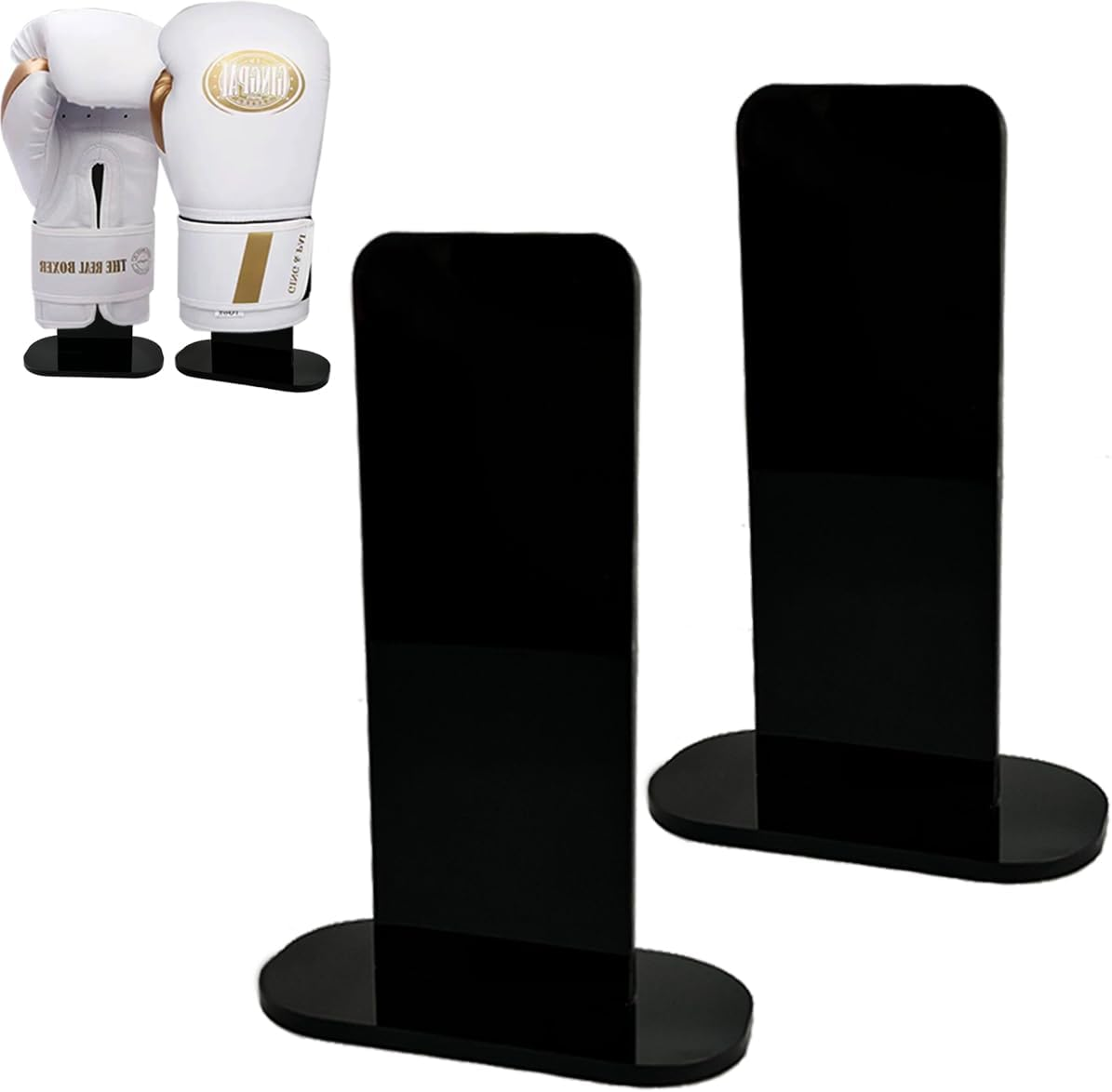 Boxing Glove Stand - Vertical Display for Boxing & Baseball Gloves