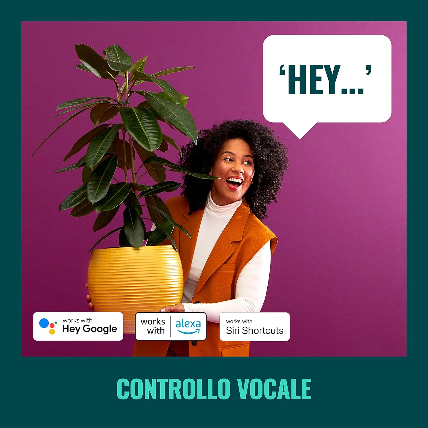 Wiz Tunable White and Colour Mobile Table Lamp, Portable LED Light with 16 Million Colours or Warm to Cool White Dimmable Light, Smart Light Control via Wifi by Voice/App, White image number 5