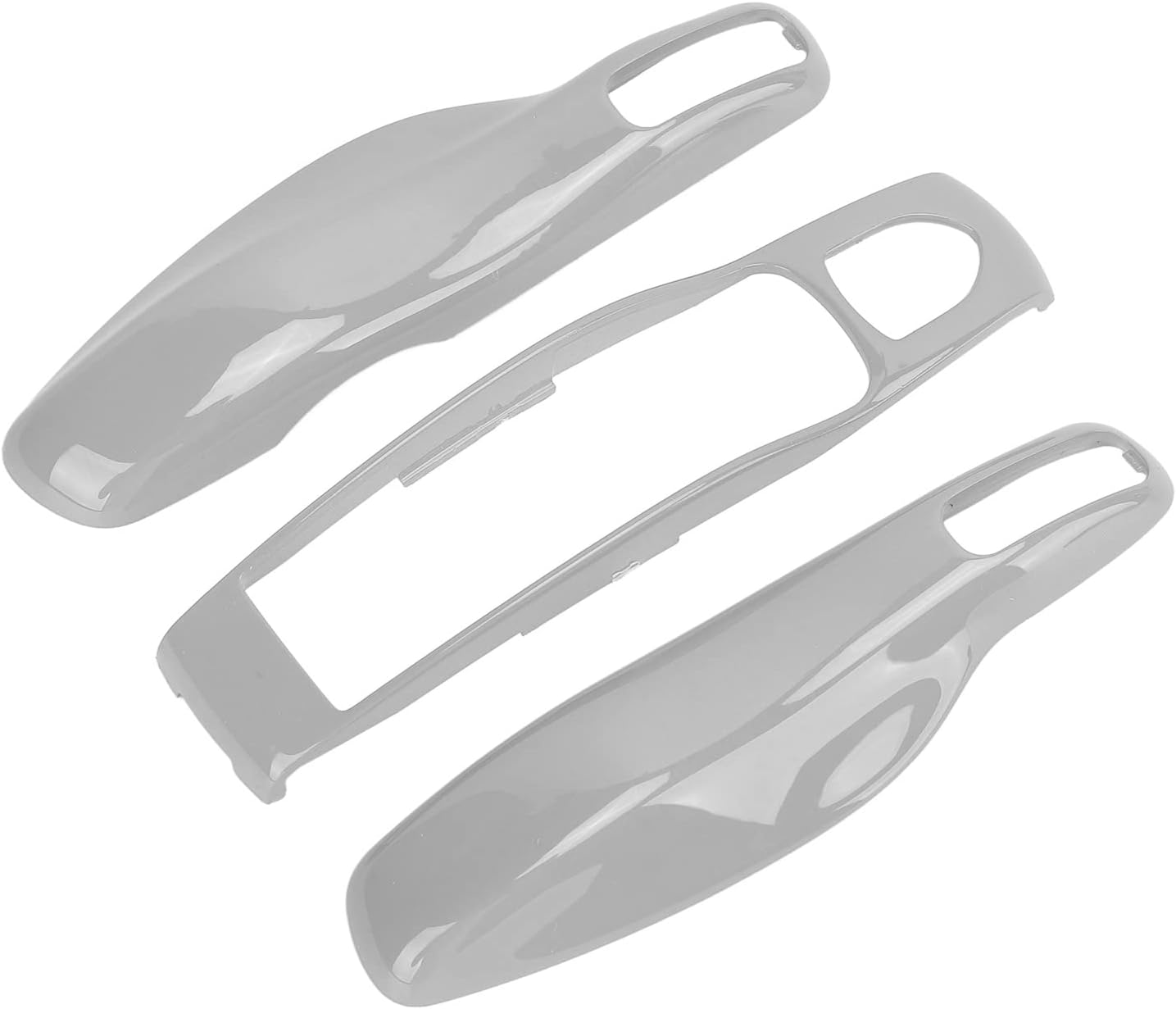 Key Fob Shell Cover for Porsche 911 & 718 - Durable Protective Car Key Case Replacement, Easy Installation (Grey)