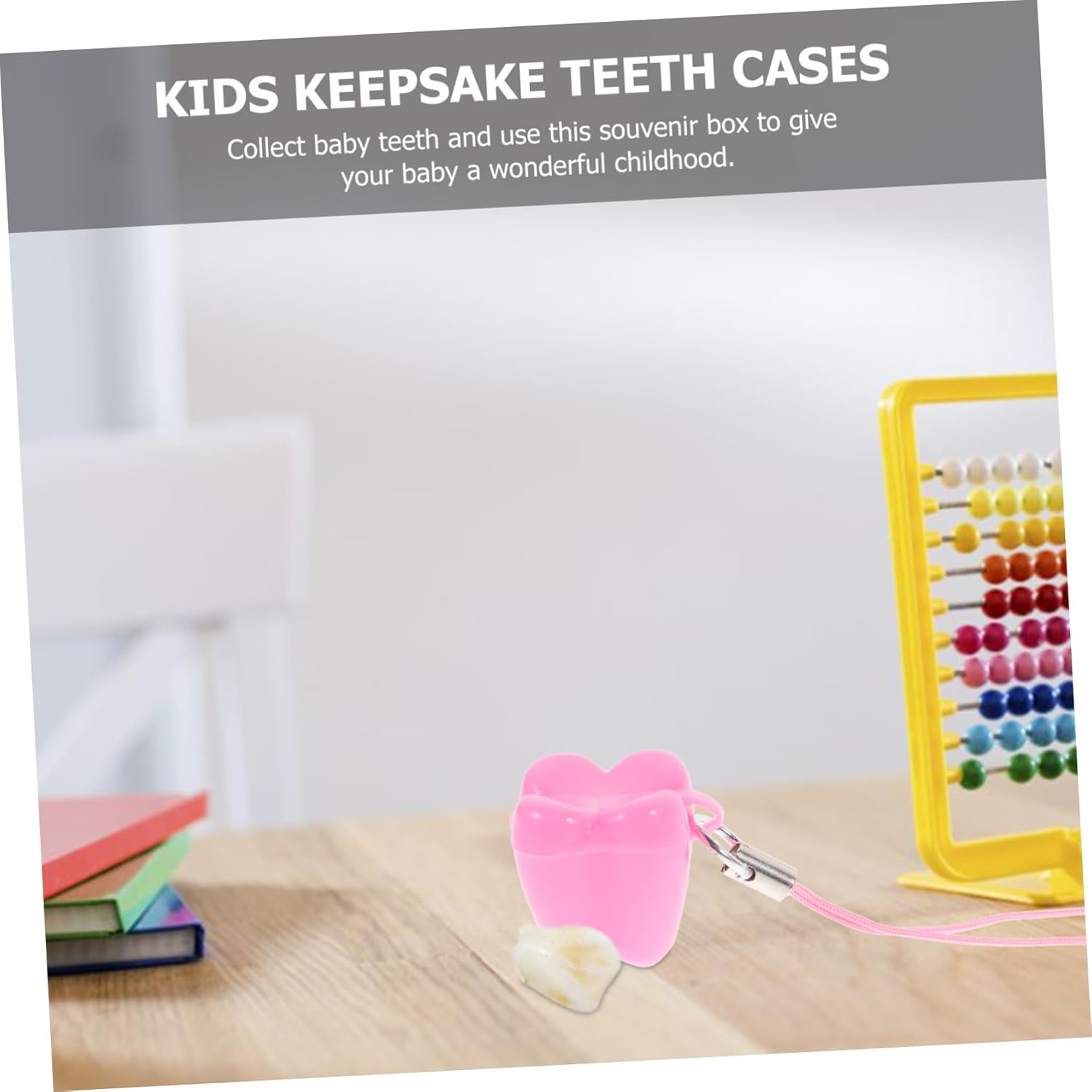 50Pcs Tooth Storage Box Plastic Keepsake Organizer for First Lost Teeth Safe Smooth Finish Boys Girls Random Colors Included image number 3