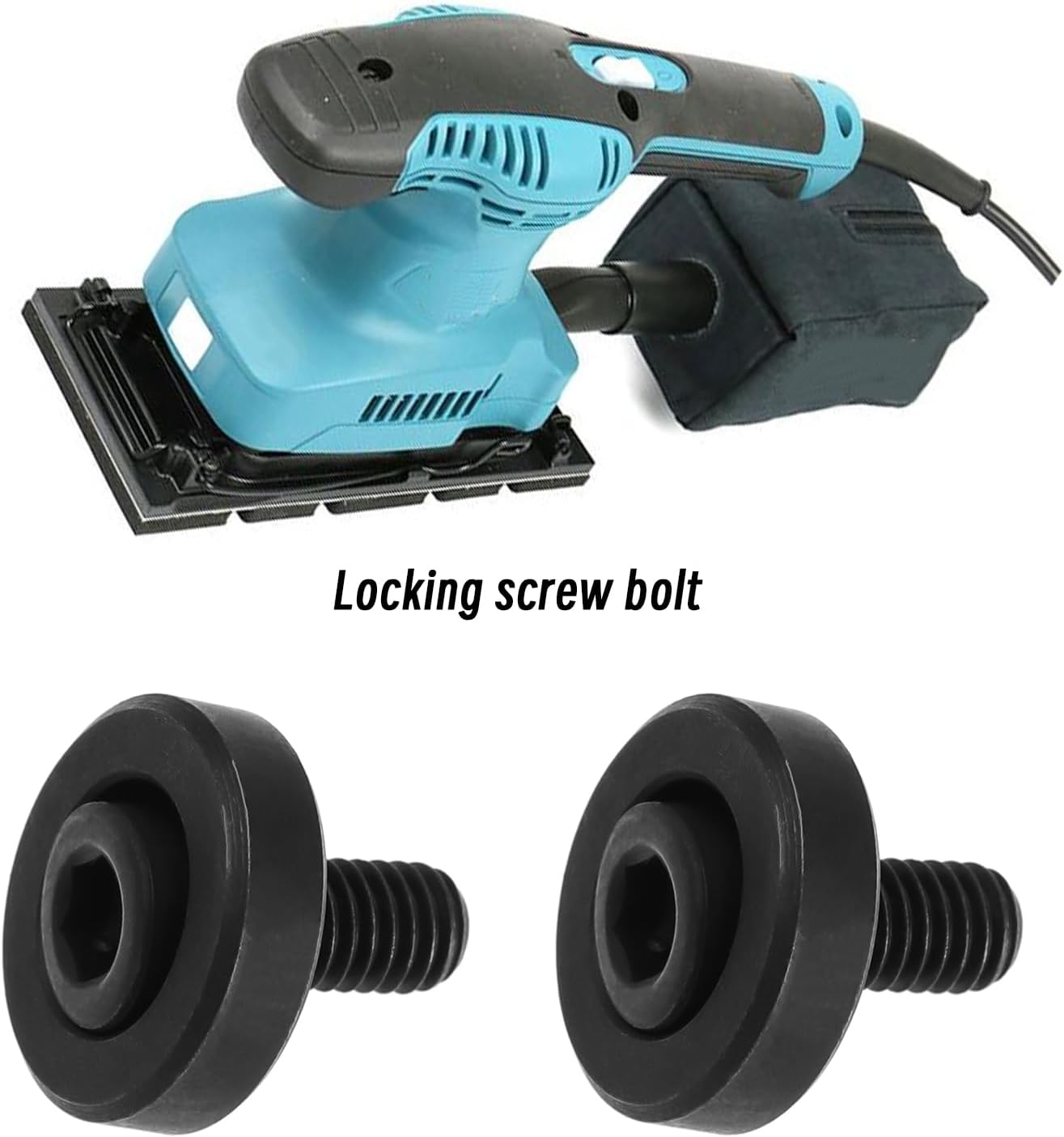 VGOL 2Pcs M6X18 Hex Socket Screw & Outer Flange 265674-6 Compatible with Makita Multitool DTM50 TM3000C BTM40 BTM50 Lock Screw Bolt & Outer Flange image number 2