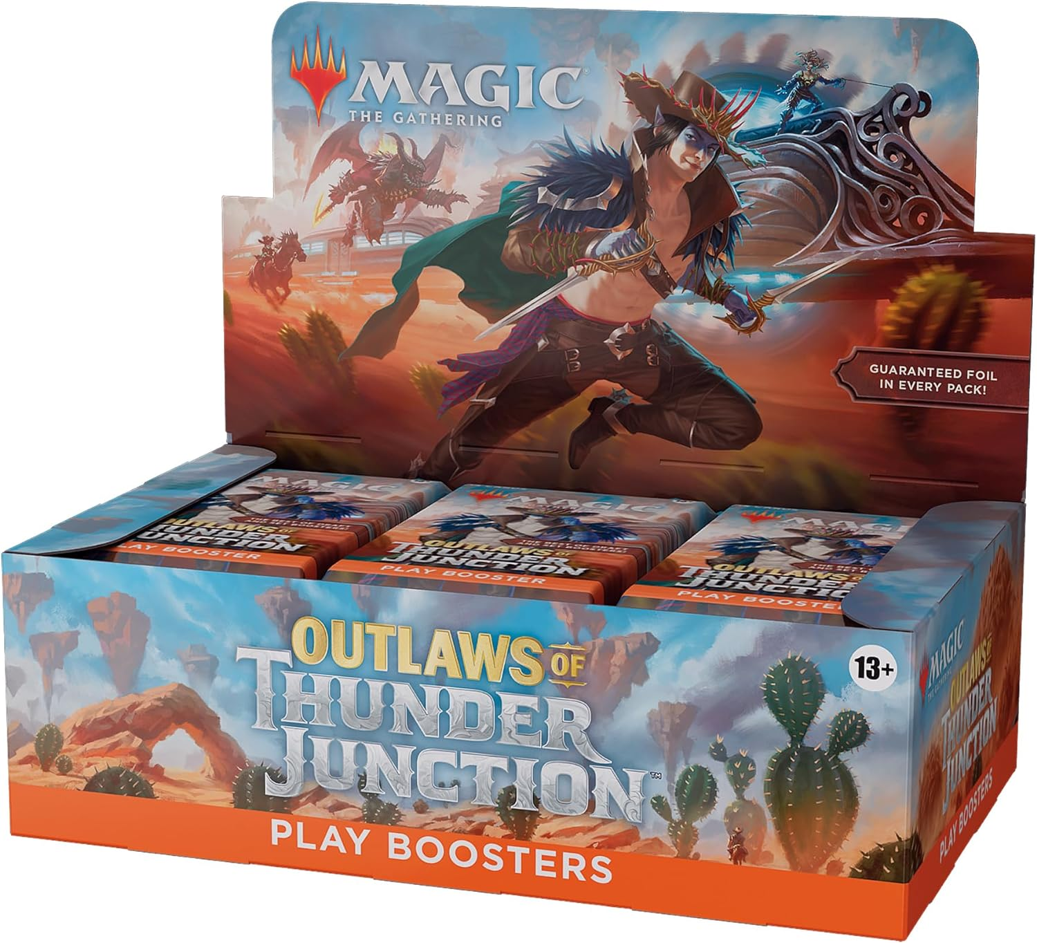Magic: the Gathering Outlaws of Thunder Junction Play Booster Box - 36 Packs (504 Magic Cards) (English Version)
