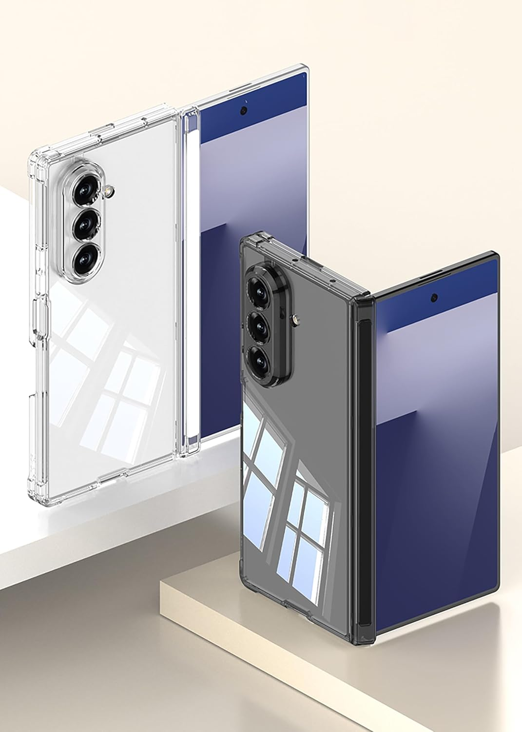 Hauw Case for Galaxy Z Fold7 5G, Ultra Thin All-Inclusive Hinge Soft Silicone Mobile Phone Case Compatible with Samsung Galaxy Z Fold7 5G, Black image number 5