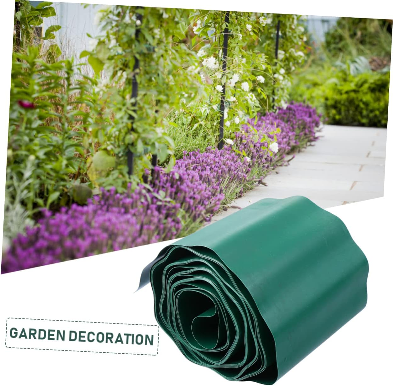 FUNOMOCYA Landscape Edging Gardening Decoration Corrugated Plastic Fence Pp Fence Garden Earth Plate Terrace Board Landscape Supplies and Terrace Board image number 6