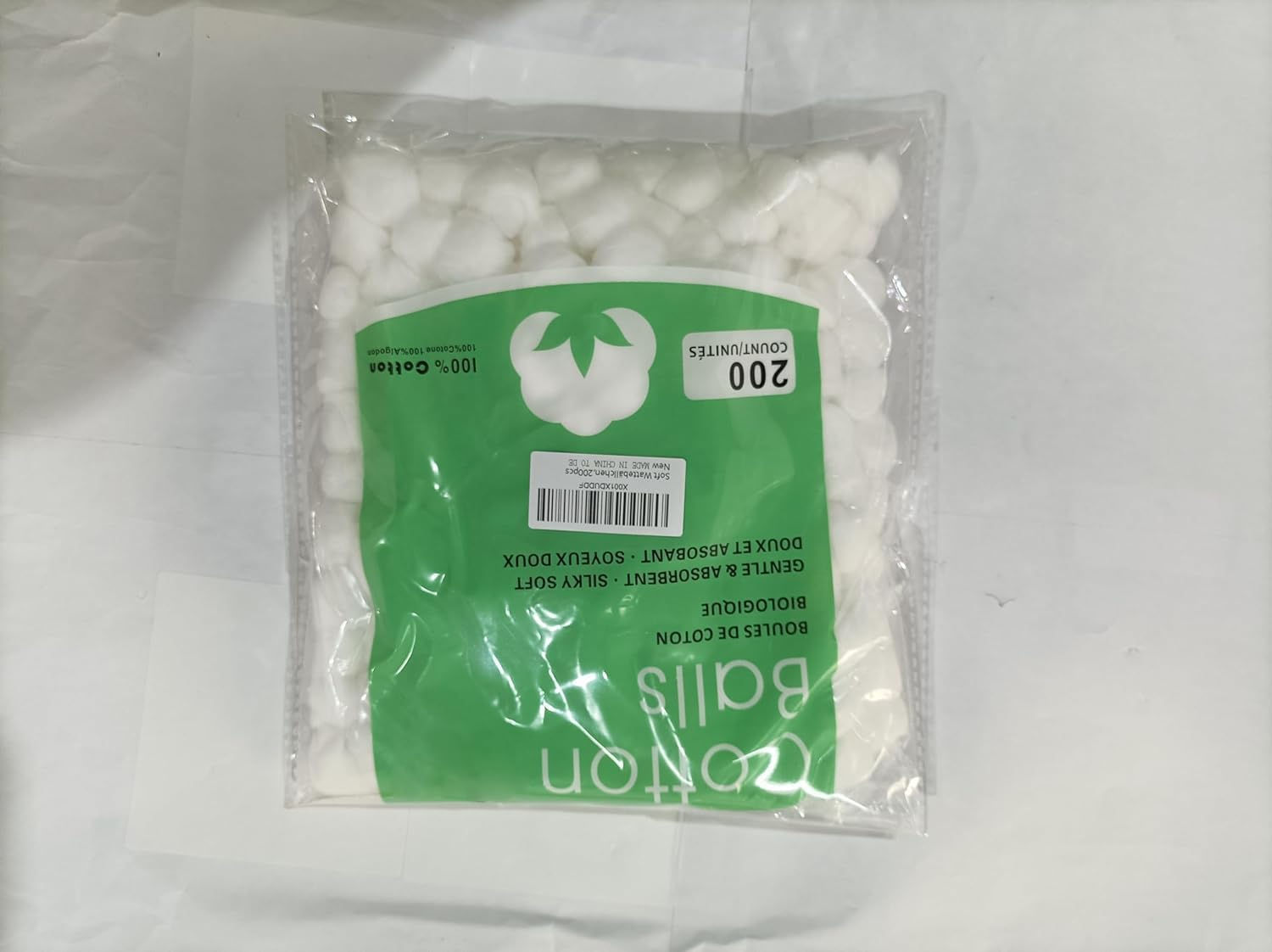 Cotton Balls for Degreasing, Pure Cotton Make-Up Balls, Degreasing Cotton Balls, Cotton Balls, White Cotton Balls, Cotton Ball, Home Use, 200 Pieces