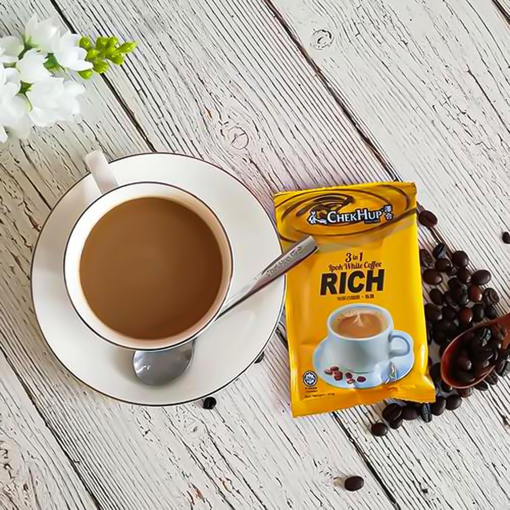 Chek Hup 3 in 1 White Coffee Rich 40G*12 Sachets image number 4