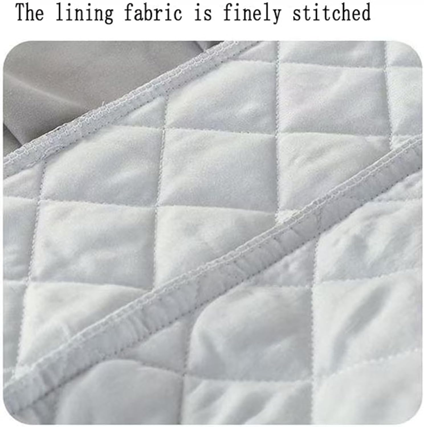 MWNAGO Massage Table Skirt with Hole,Quilted Pattern Massage Table Cover,Thickened Massage Linens, Massage Fitted Sheet, Massage Face Rest Cover with Hole, Sutiable for Beauty 75"X31.5" (White) - White image number 5