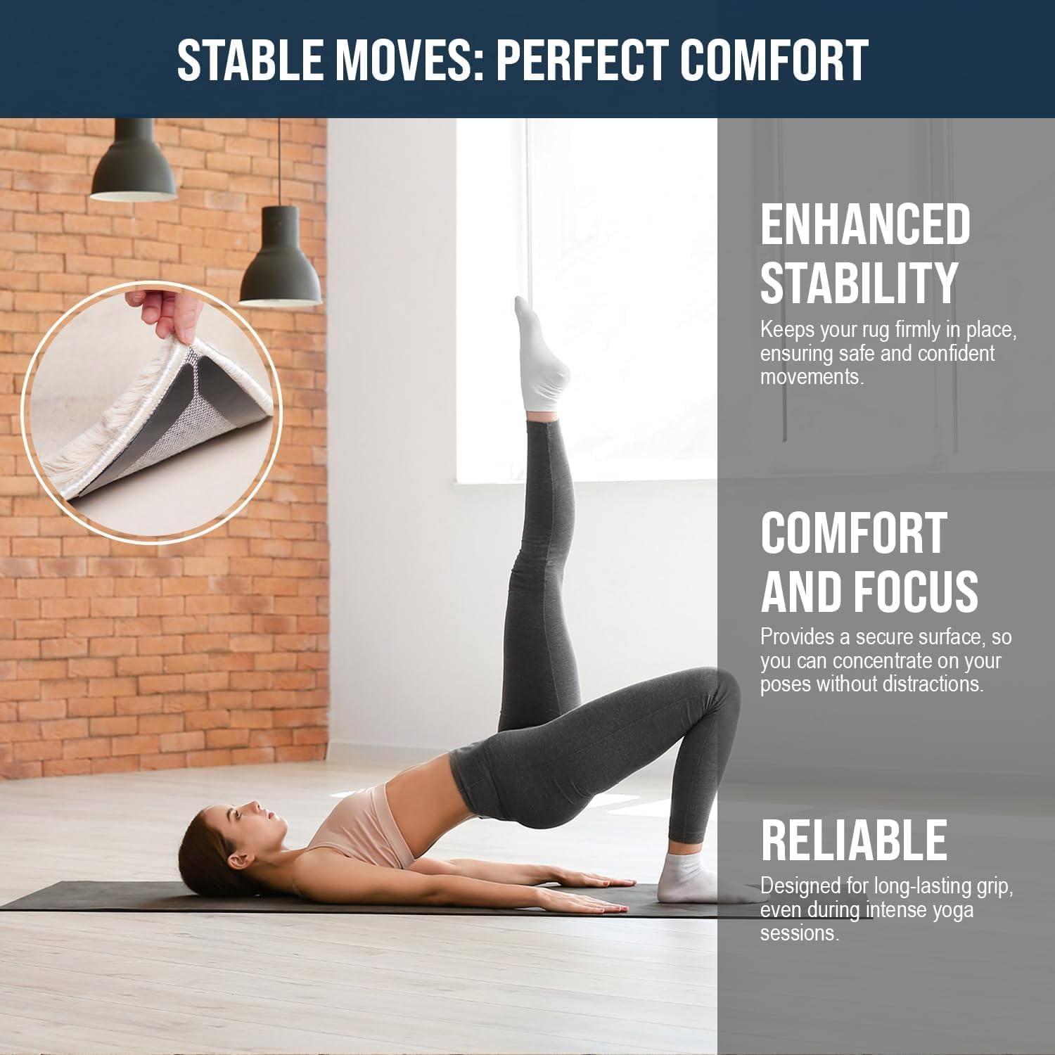 Rug Gripper 30 Pcs - Washable & Reusable Rug Grippers for Laminate - Hardwood Floor - Suitable Carpet Grippers for Marble, Wooden Floors & for All Types & Sizes of Rugs image number 4