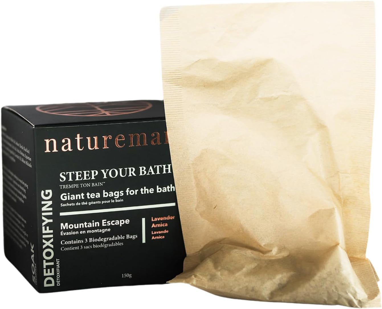 Naturemary Hydrating Steep Your Bath Island Escape - Moisturizing Bath Soak for Dry Skin - Bath Tea Rich in Minerals - Mango Coconut - 150 G image number 4