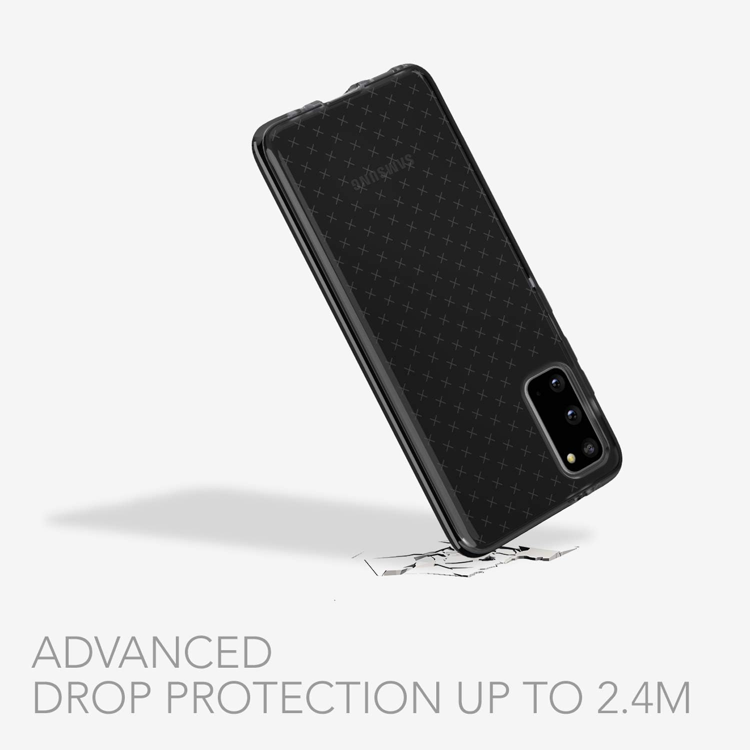 Tech21 Evo Check Case Compatible for Samsung Galaxy S20+ plus - Smokey Black