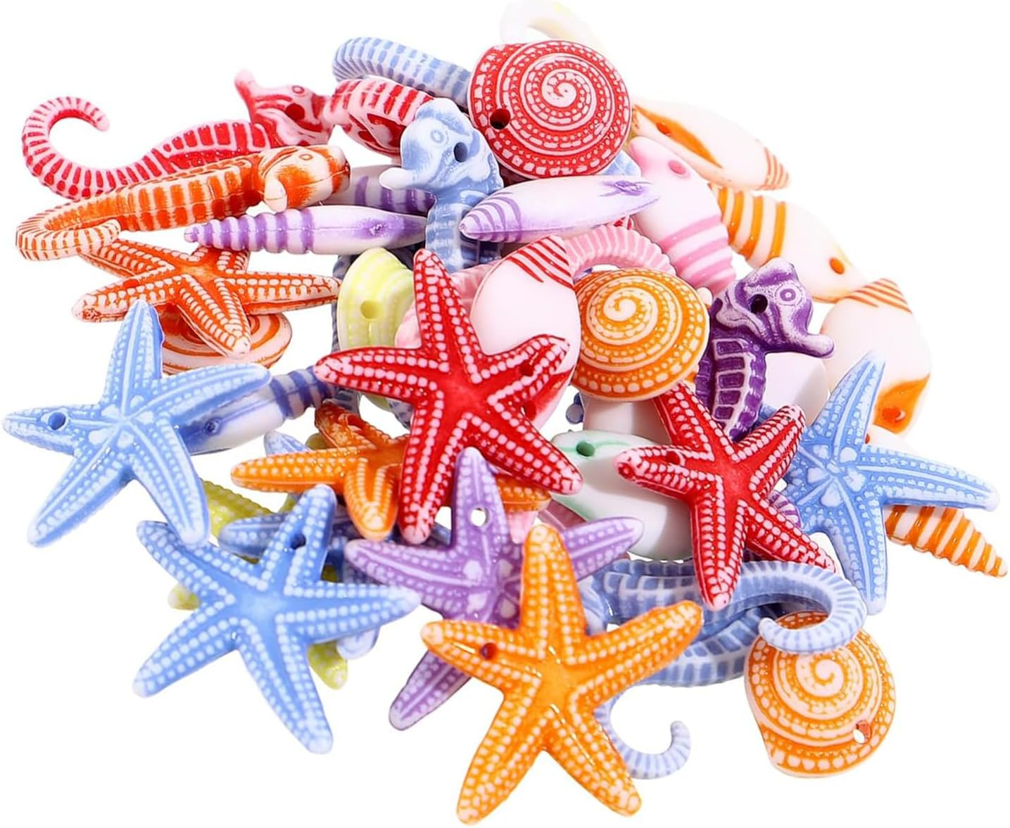 Fokmuaex 48Pcs Micro Sea Animals Decorations, Mini Aquatic Ornaments for Fish Tank, Aquarium Plants, DIY Potted Crafts, Christmas Terrarium & Ocean-Themed Projects image number 2