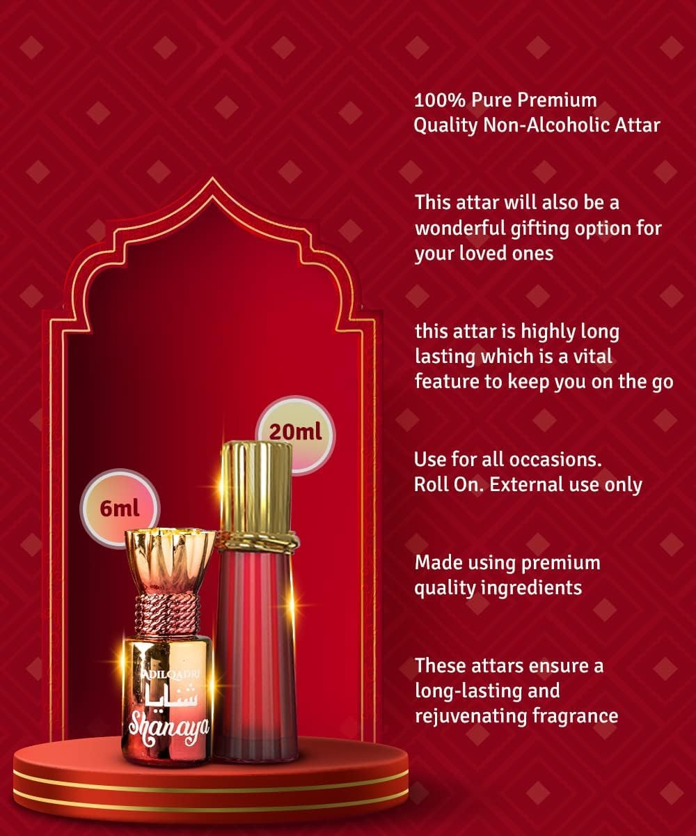 Green Velly Adilqadri Shanaya Luxury Unisex 100% Alcohol Free Long Lasting Attar Perfume (20 ML) image number 1