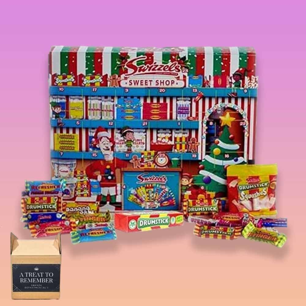 Advent Calendar 2024 | Retro Sweat Advent Calendar 220G | by Shanza Departmentals | Premium Treats to Enjoy Each Day as You Count down to the Event |