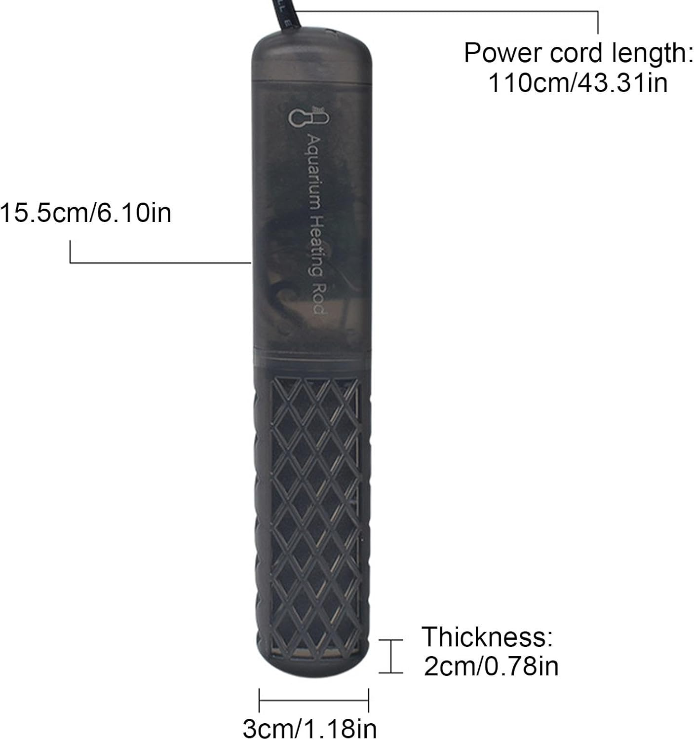 Aquarium Heater - Temperature Control Immersion Water Fish Heater - Aquarium Accessories for Fresh And, Suitable for All Tanks image number 3