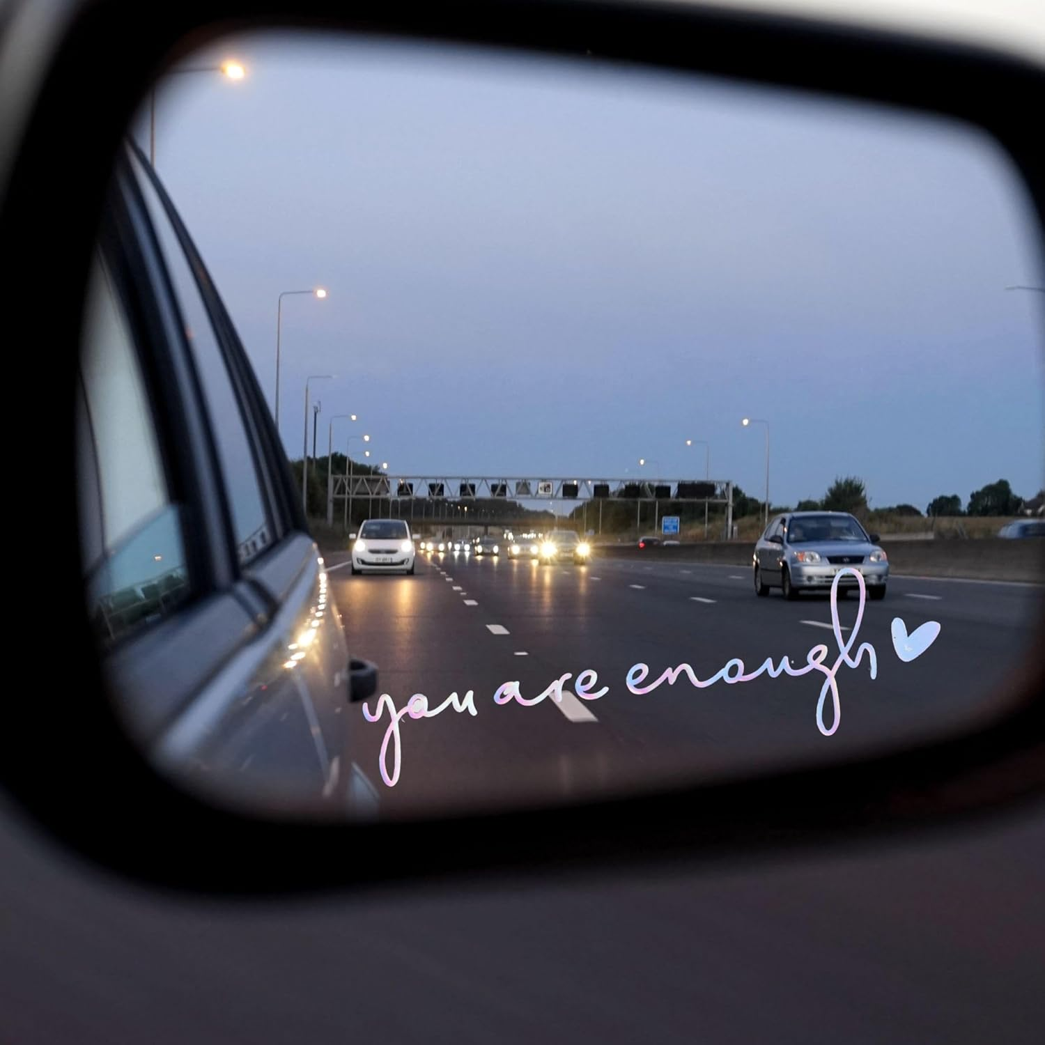 MOTOFITOOL 4X You Are Enough Rearview Mirror Sticker, Inspirational Mirror Decals, Christian Car Decals for Women, Cute Car Accessories, Rear View Mirror Stickers for Window Mirror Tumbler Bottle image number 2