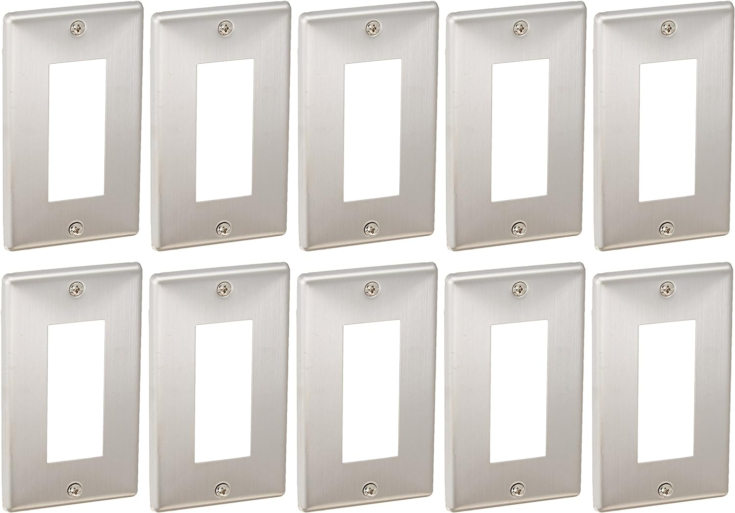 Panasonic WN7603K Stainless Steel Plates, Standard Plates, for 3 Pieces, Pack of 10 image number 1