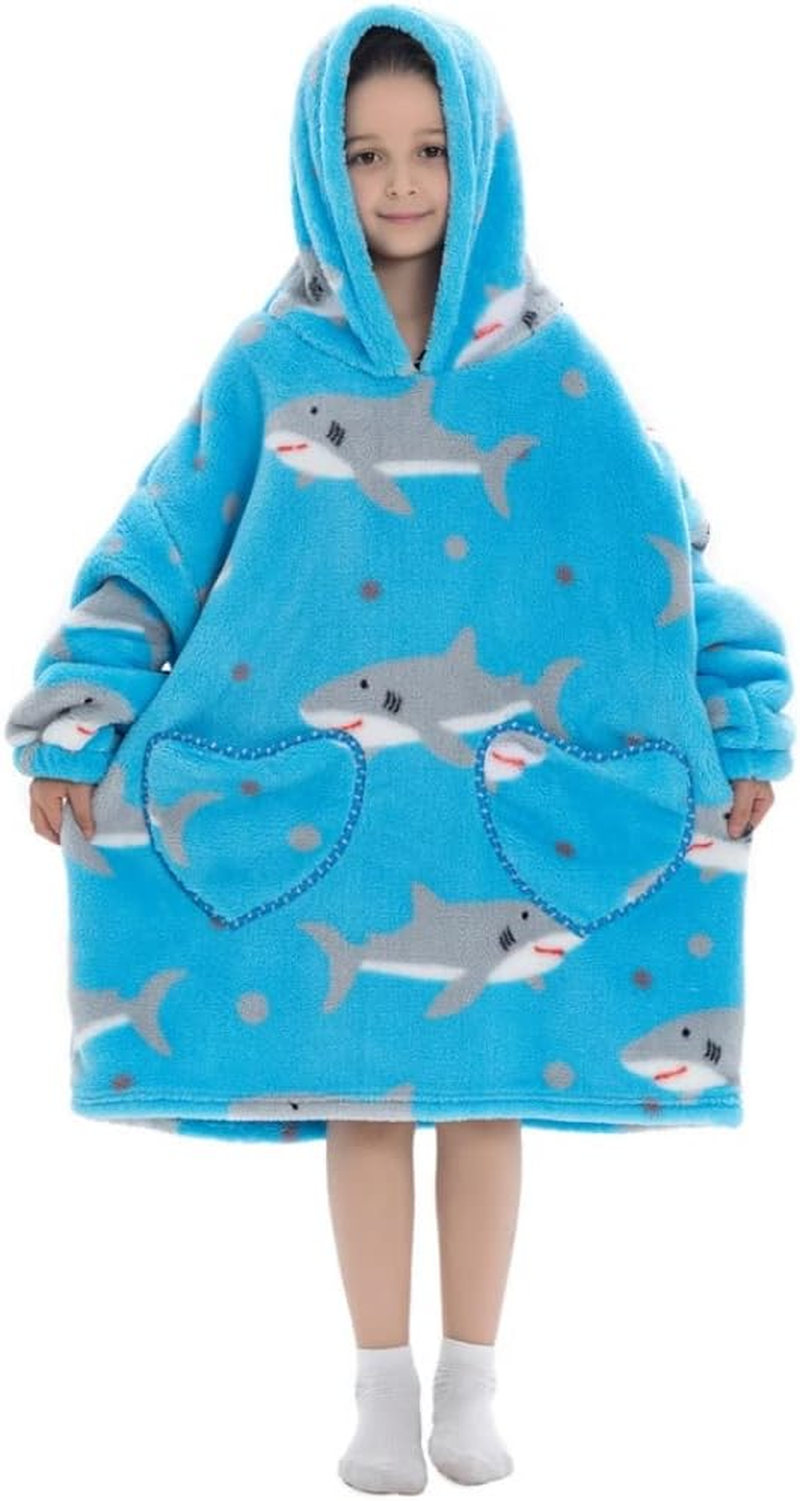 Costume Bay Oversized Wearable Blanket Hooded Fleece Hoodie Comfy Giant Warm Sweatshirt Ultra Plush with Front Pockets - Bear image number 5