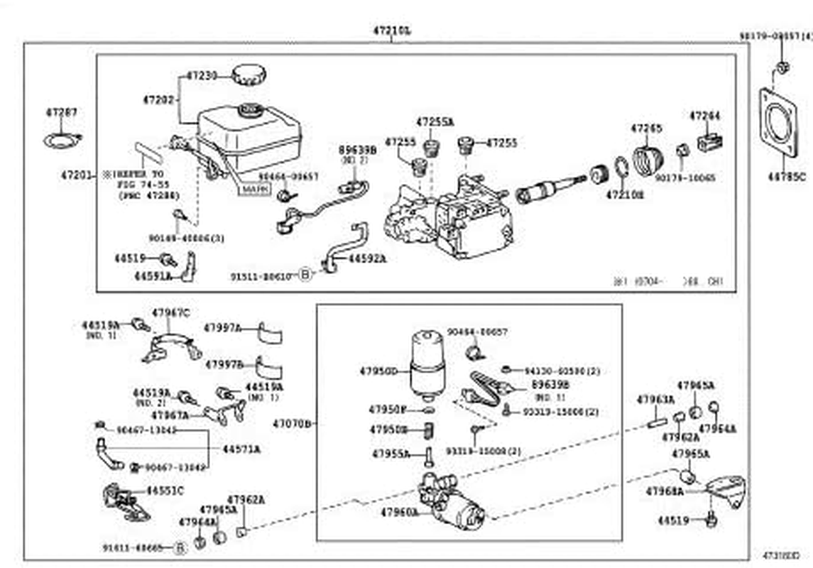 Genuine Toyota ACCUMULATOR ASSY BRAKE BOOSTERACCUMULATOR ASSY Part Number 47950-60010