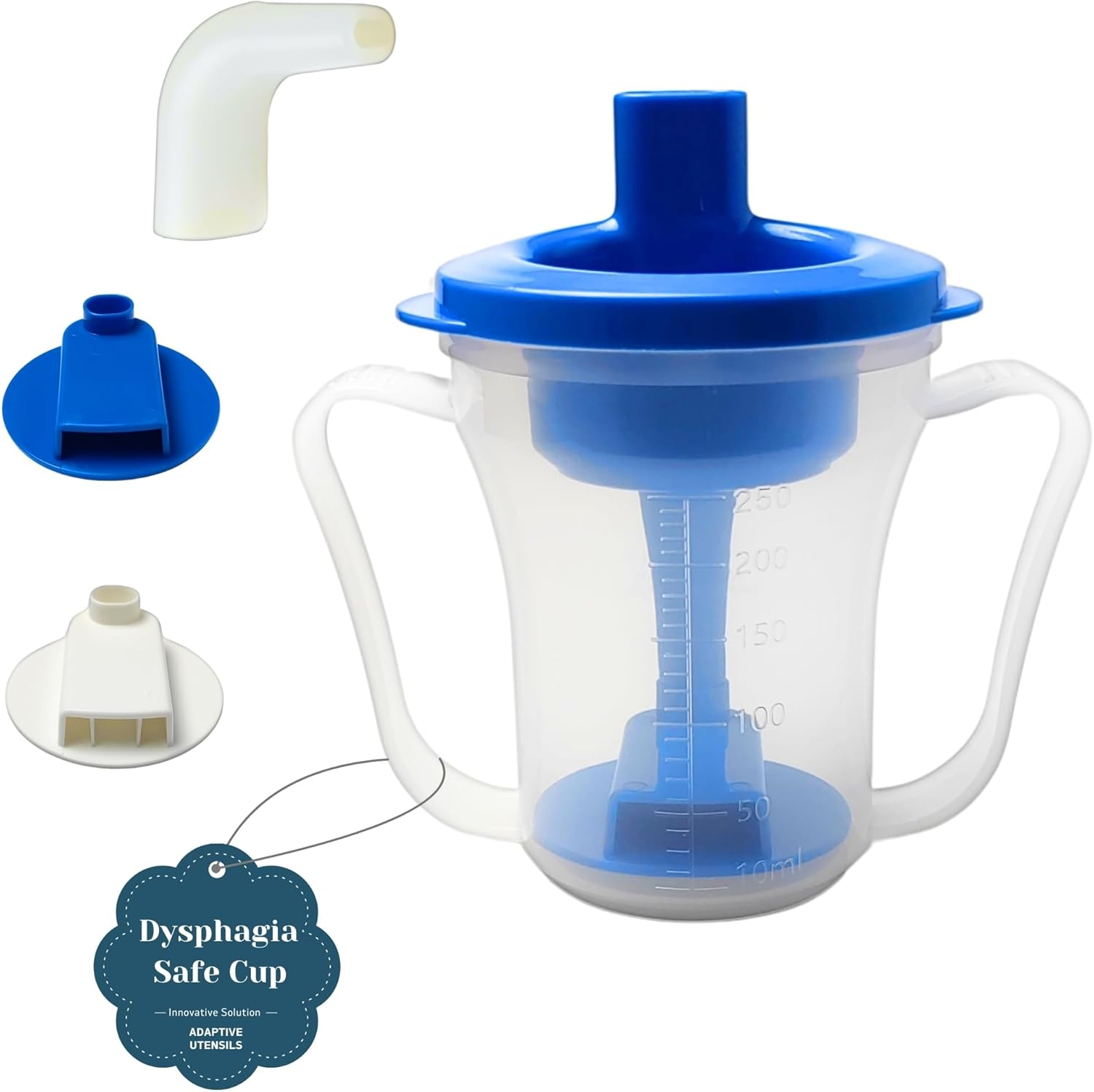 Dysphagia Cups for Adults - Medical Grade 5Cc/10Cc Dysphagia Regulating Drinking Cup - Safe Drinking While Sitting or Lying - Dysphagia Cup for Stroke, Parkinson'S, Limited Mobility image number 2