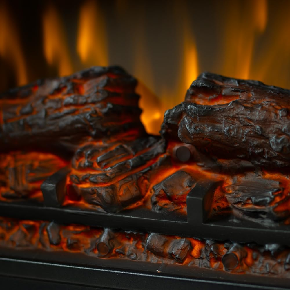 Electric Fireplace Heater with Real Flame Effect image number 2