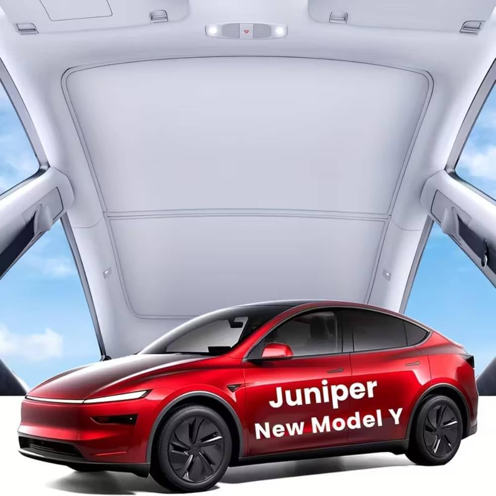 Sunroof Sunshade for Tesla Model Y Juniper 2025-2026 | Premium Ice Cloth UV Protection | Precision Sleek Fit for 2026 Model Y Owners image number 6